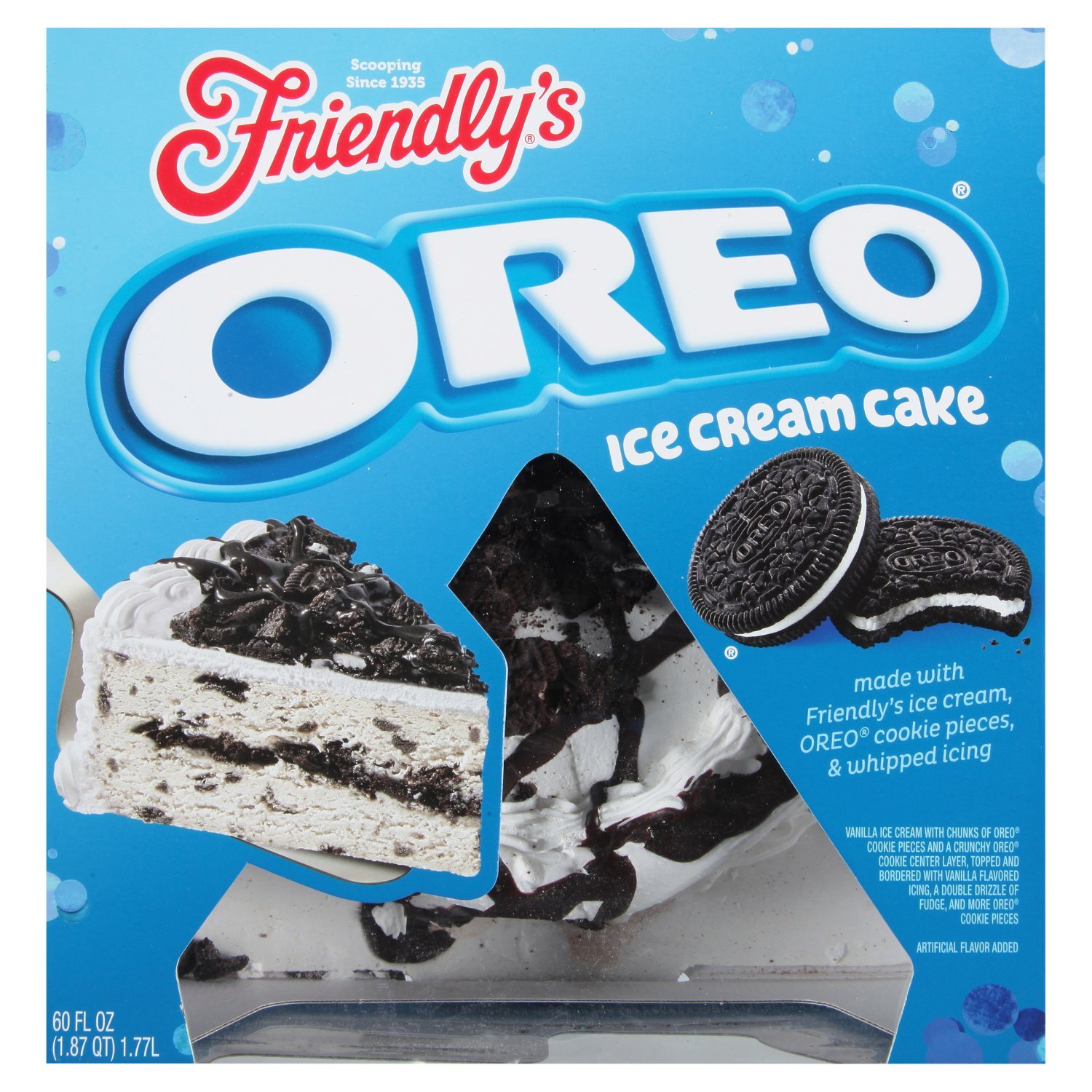 Friendly's Oreo Ice Cream Cake, 60 fl oz Image 1 of 8