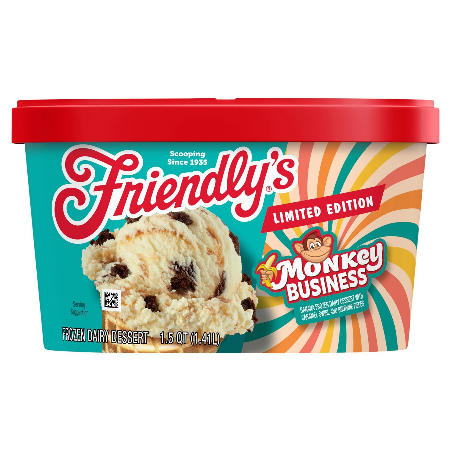 Friendly's Monkey Business Banana Frozen Dairy Dessert Limited