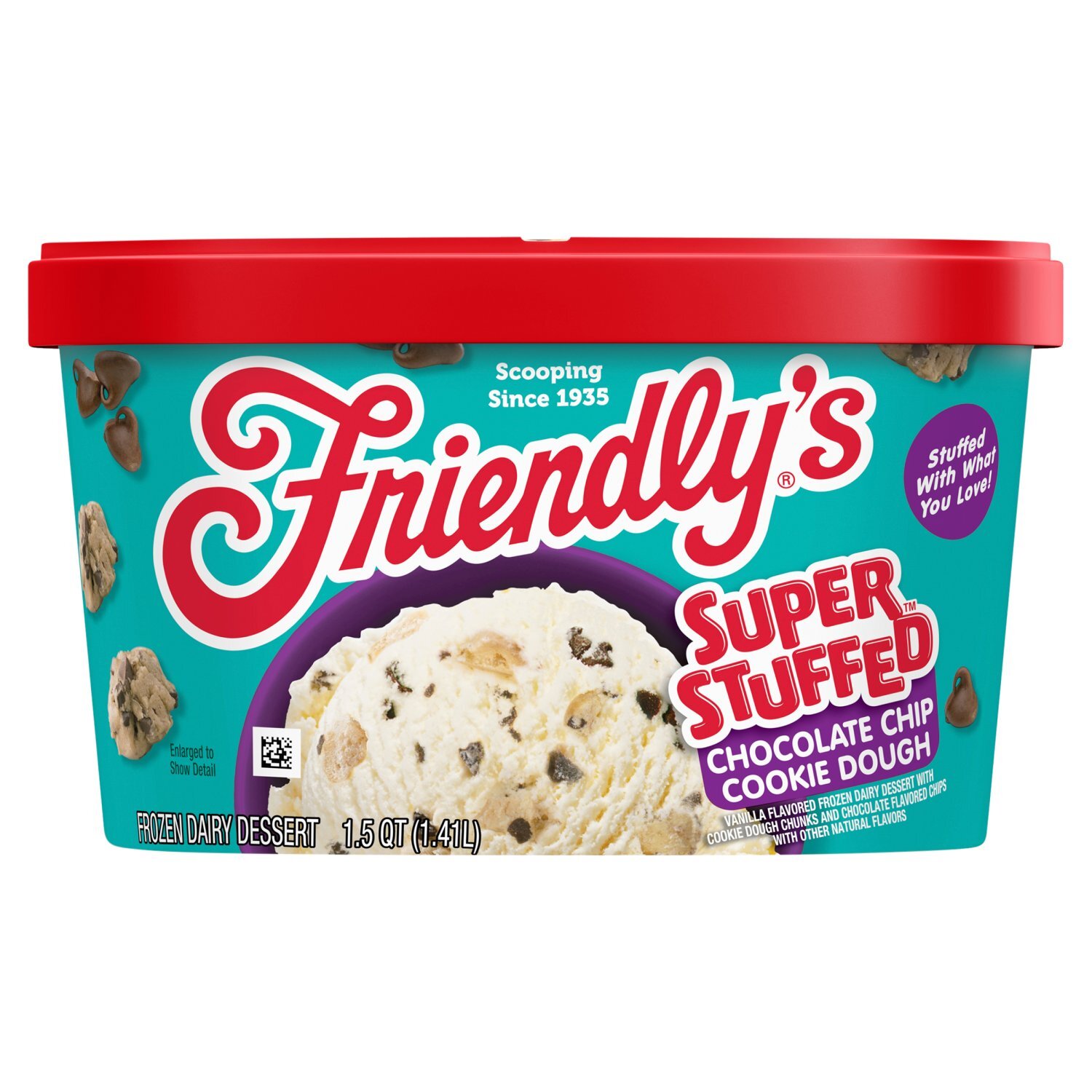 Friendly's Super Stuffed Chocolate Chip Cookie Dough Frozen Dairy