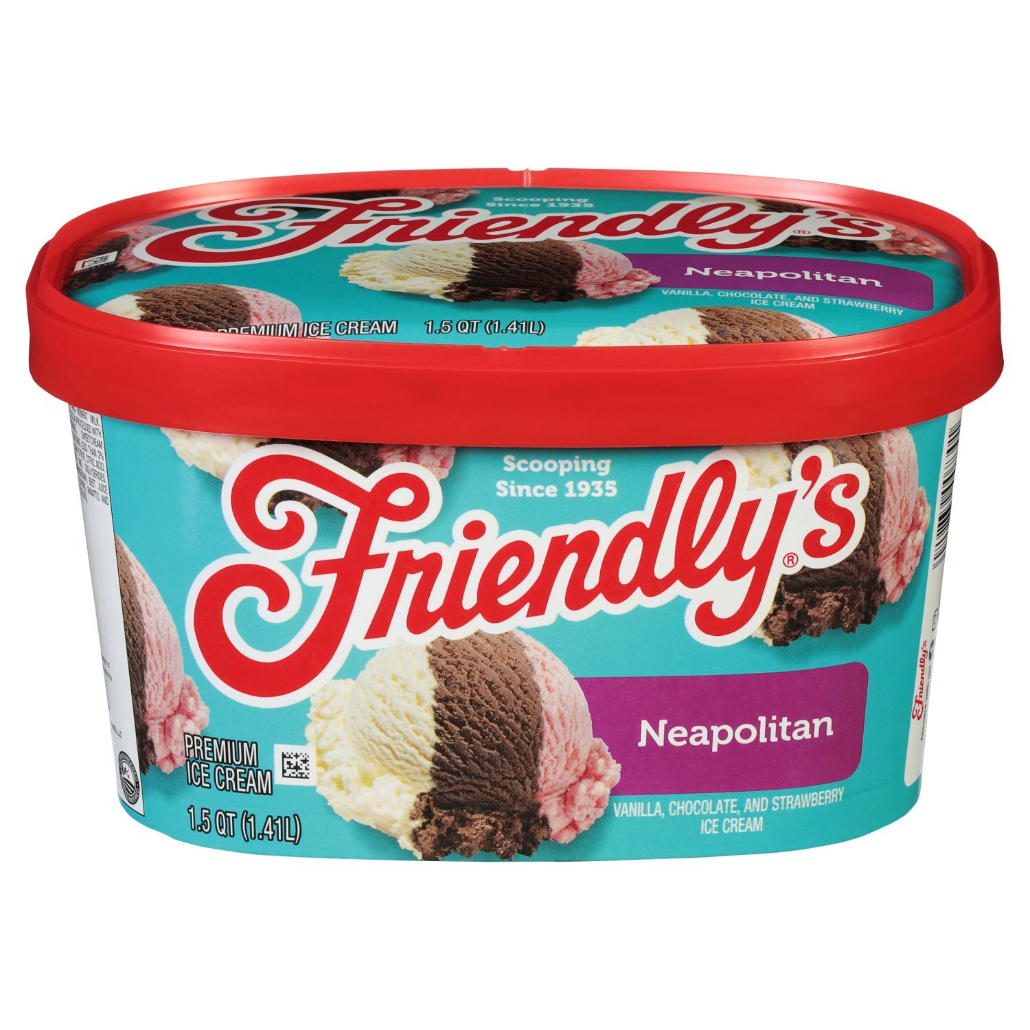 Friendly's Neapolitan Premium Ice Cream, 1.5 qt - Price Rite
