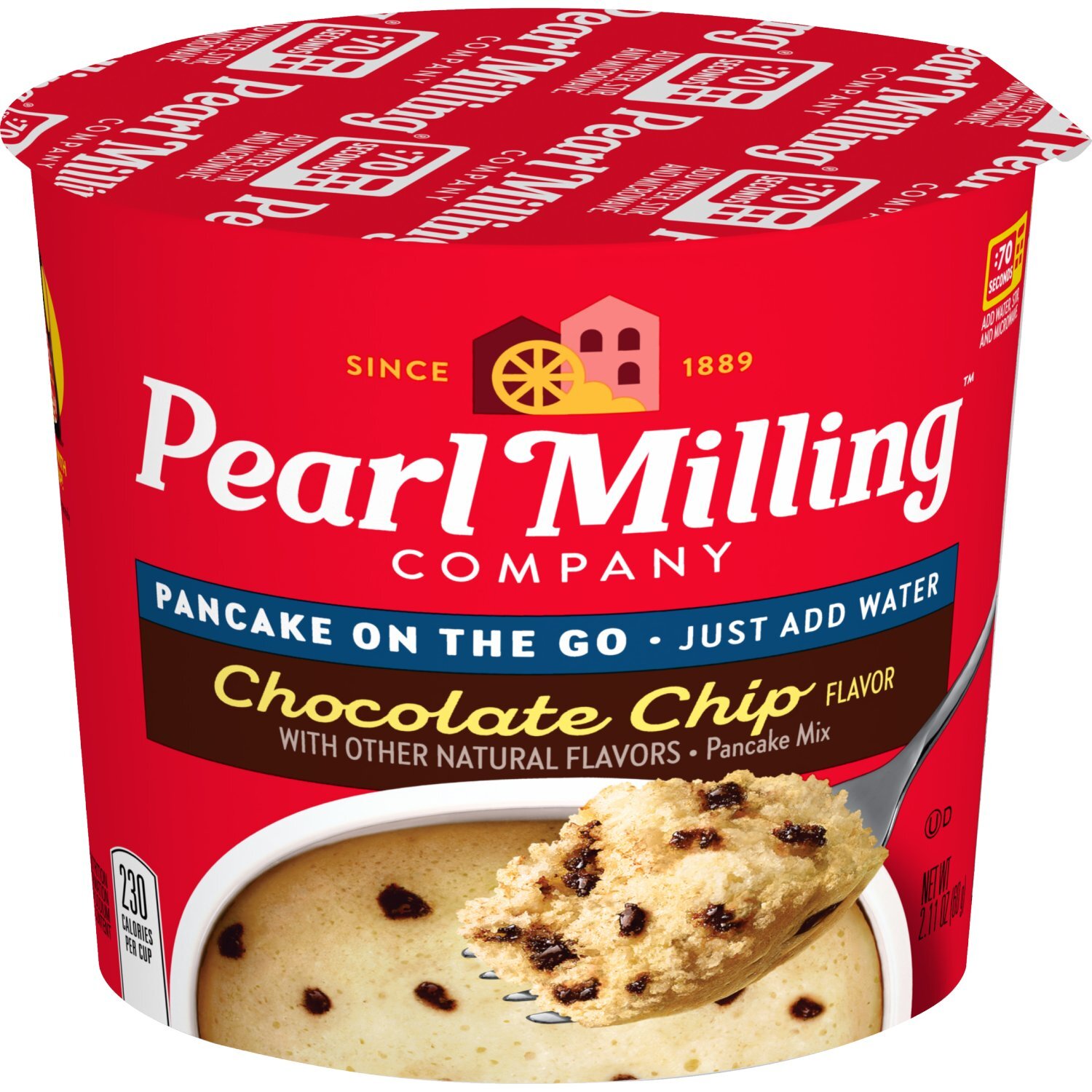 Pearl Milling Company Pancake On The Go Pancake Mix Chocolate Chip 2.11 Oz Image 1 of 5