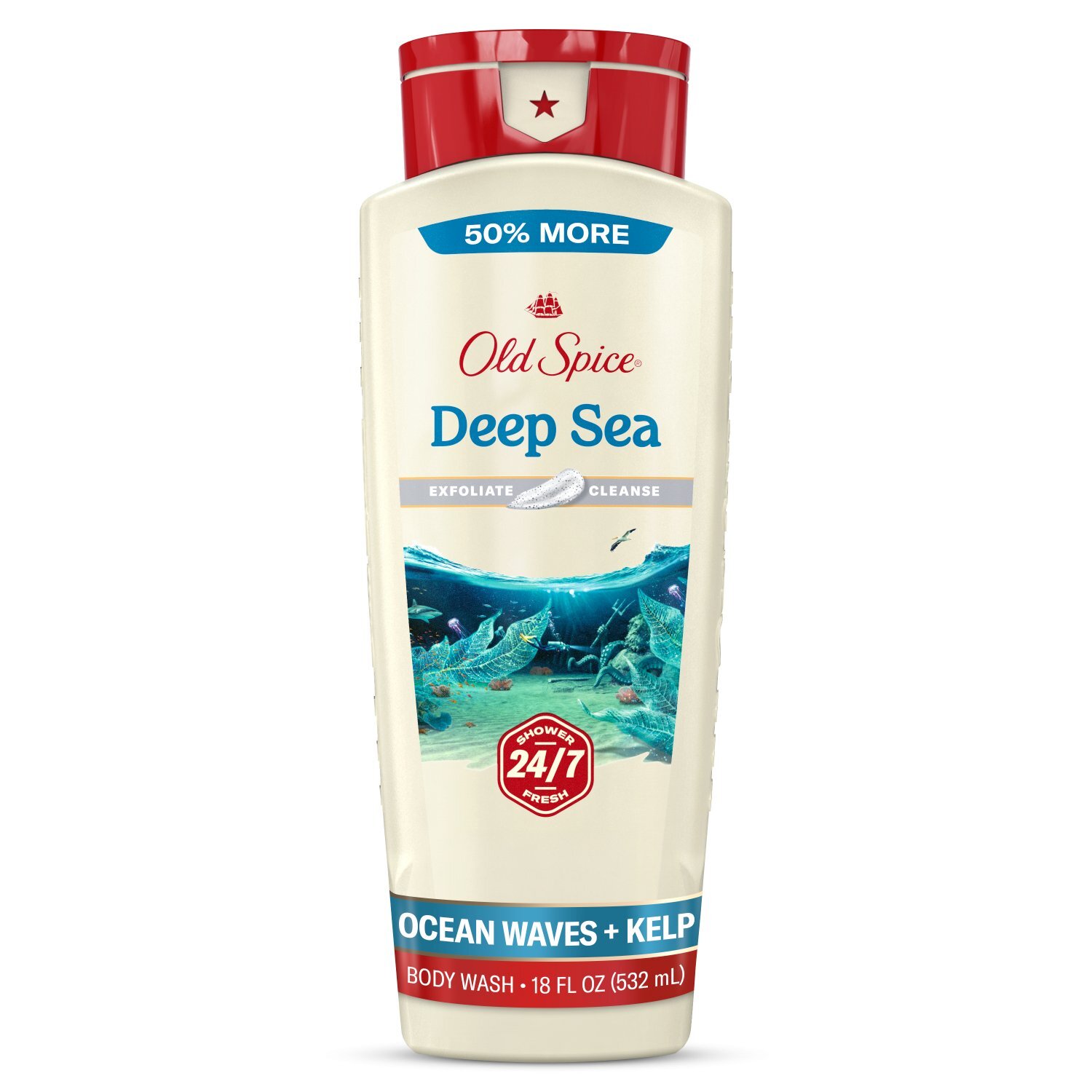 Old Spice Men's Body Wash Deep Cleanse with Deep Sea Minerals, 24