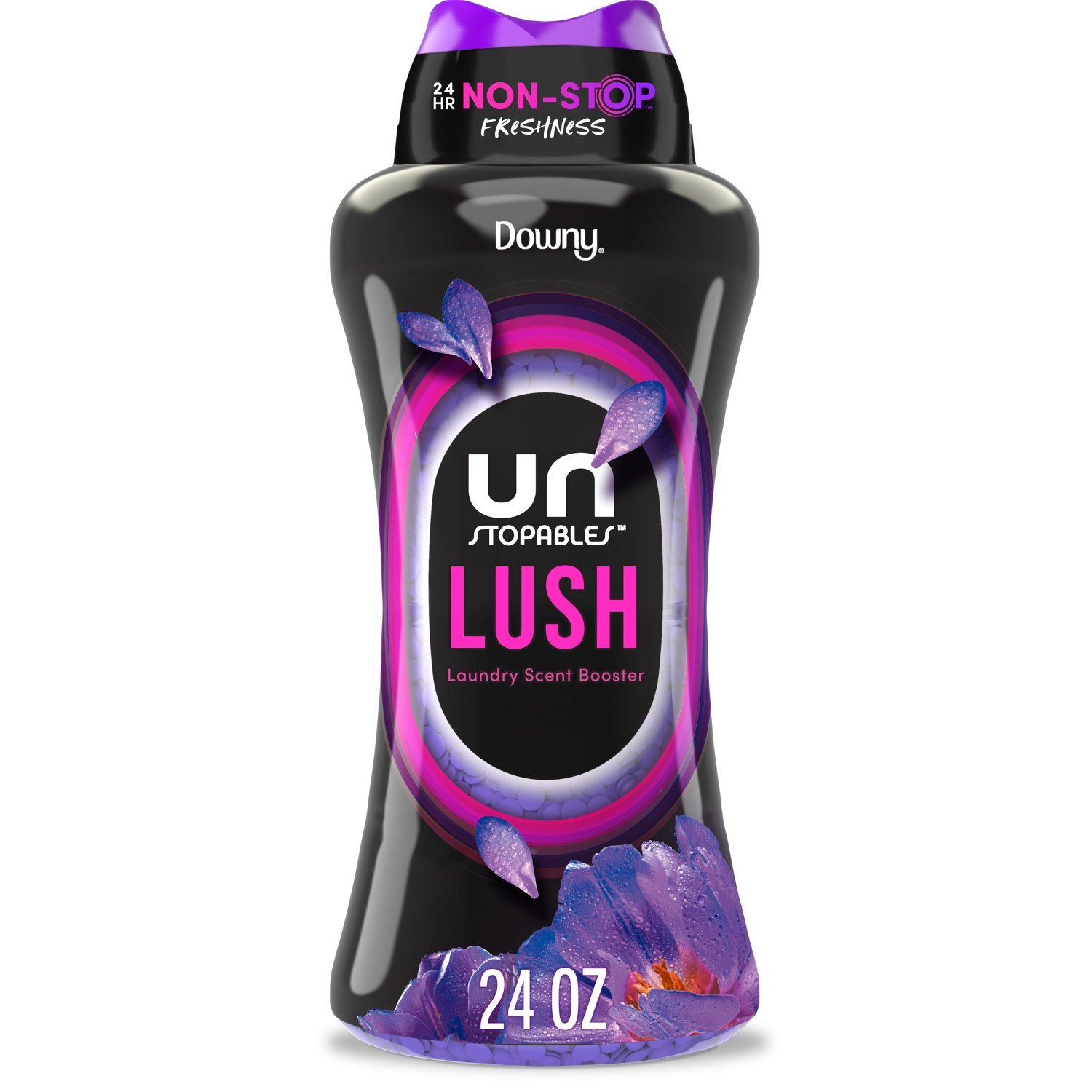 Downy Unstopables In Wash Scent Booster Beads, Lush Scent, 24 oz, Laundry Beads for Odor Protection Image 1 of 12