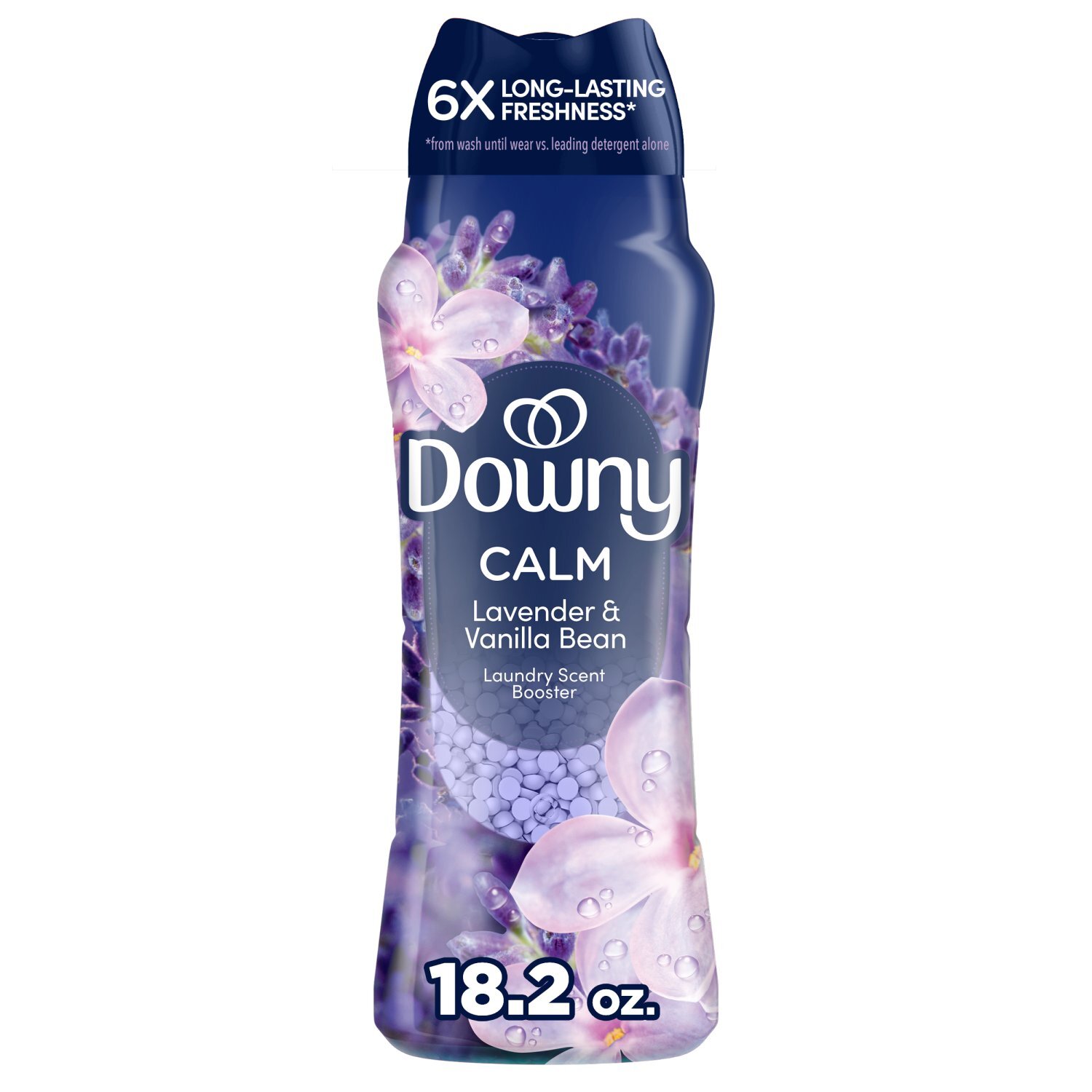 Downy Calm In-Wash Laundry Scent Booster Beads, Soothing Lavender and Vanilla Bean scent, 18.2 OZ,  Image 1 of 11