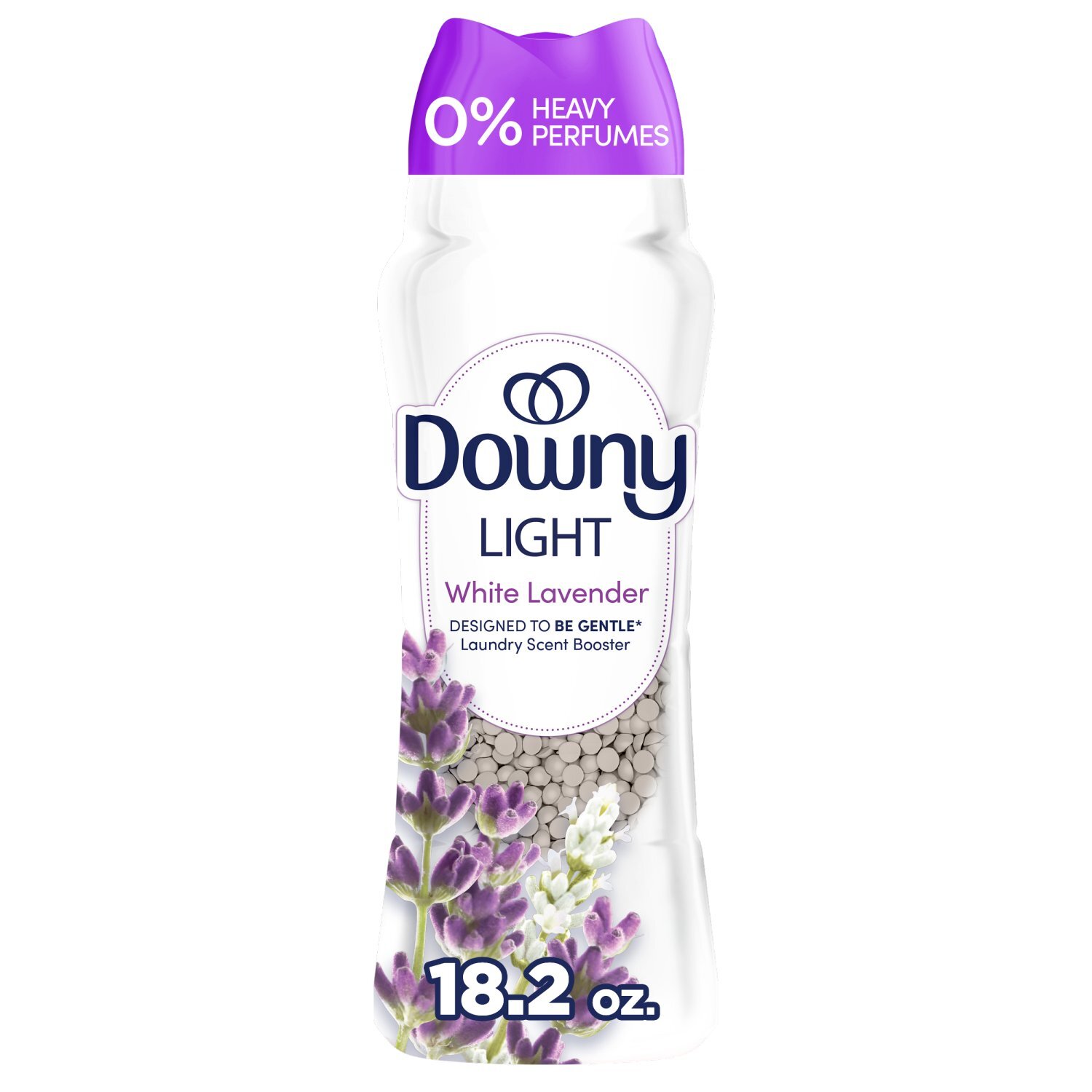 Downy Light Laundry Scent Booster Beads, White Lavender Scent, 18.2 OZ, In-wash fabric beads design Image 1 of 10