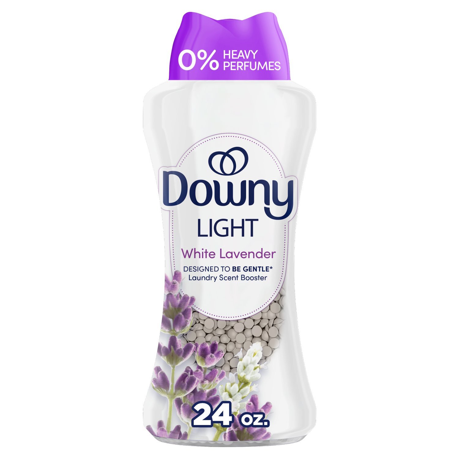 Downy Light Laundry Scent Booster Beads, White Lavender Scent, 24.0 OZ, In-wash fabric beads design Image 1 of 10