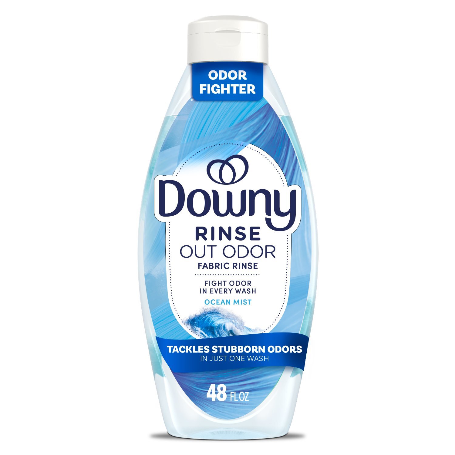 Downy Rinse Laundry Odor Remover, Ocean Mist Scent, 48 FL OZ Image 1 of 9