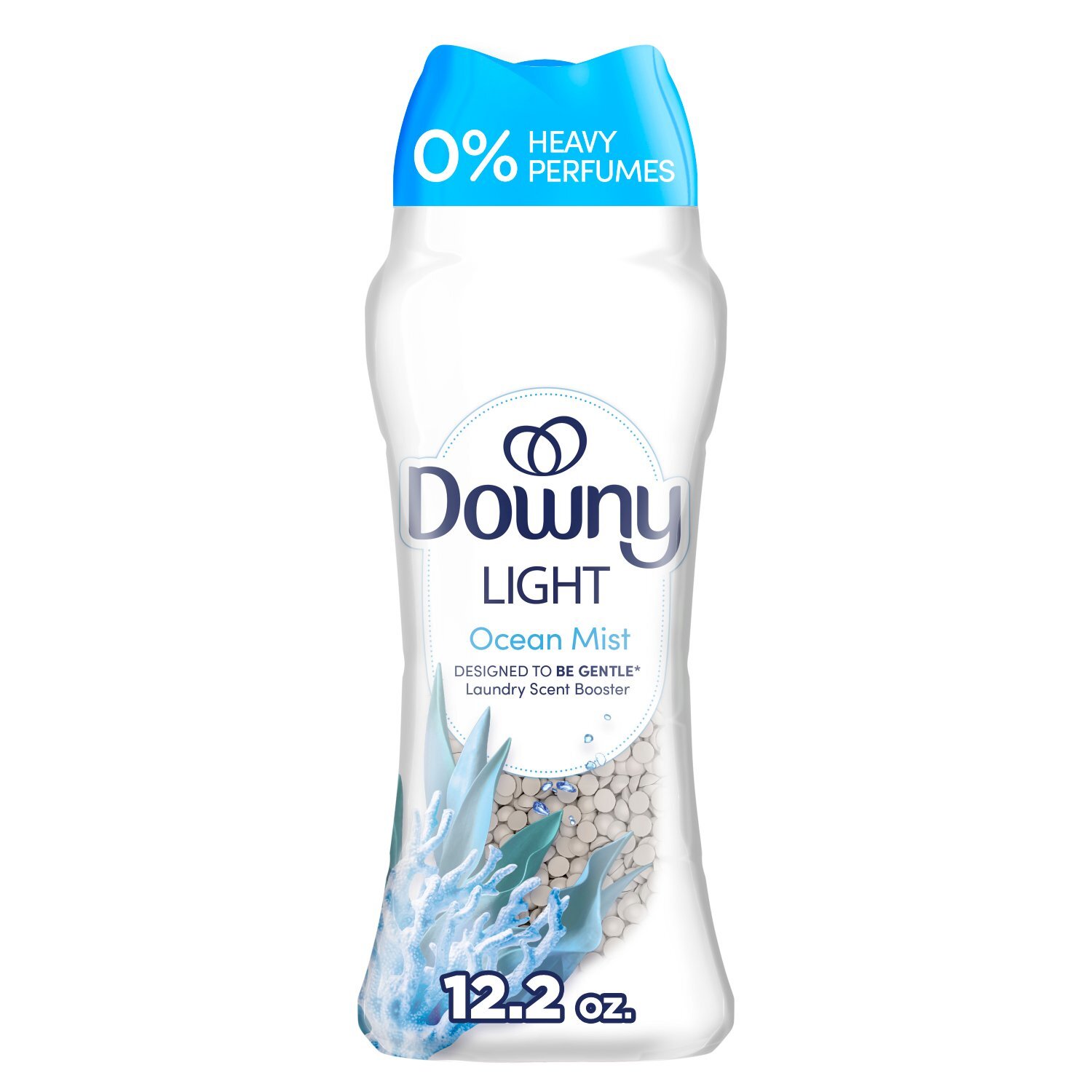 Downy Light Laundry Scent Booster Beads, Ocean Mist Scent, 12.2 OZ, In-wash fabric beads designed t Image 1 of 13