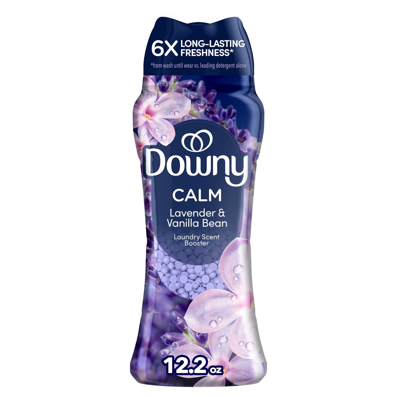 Downy Calm In-Wash Laundry Scent Booster Beads, Soothing Lavender and Vanilla Bean scent, 12.2 OZ,  Image 1 of 11