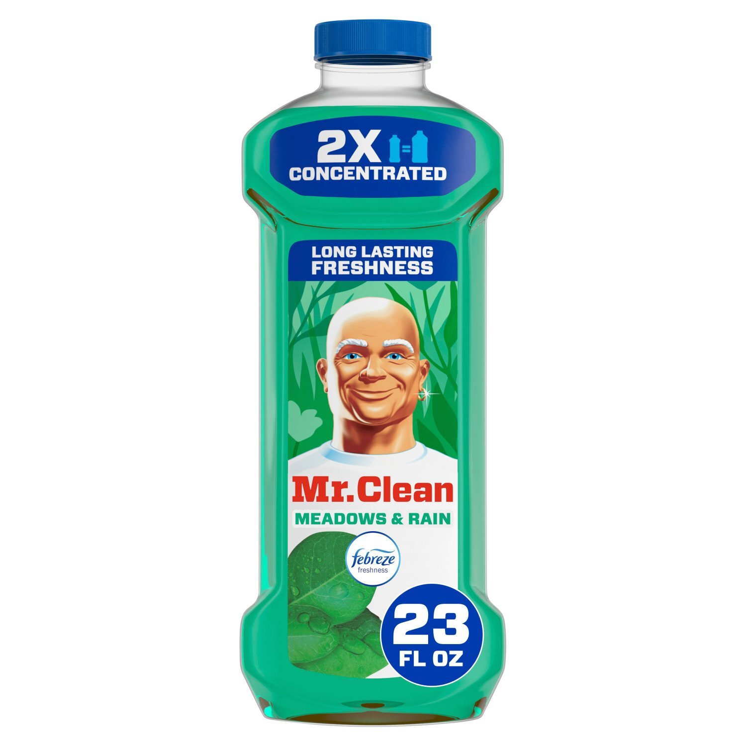 Mr. Clean All Purpose Cleaner, Bathroom, Glass, Floor, Shower, Meadows & Rain Scent, 23oz Image 1 of 8