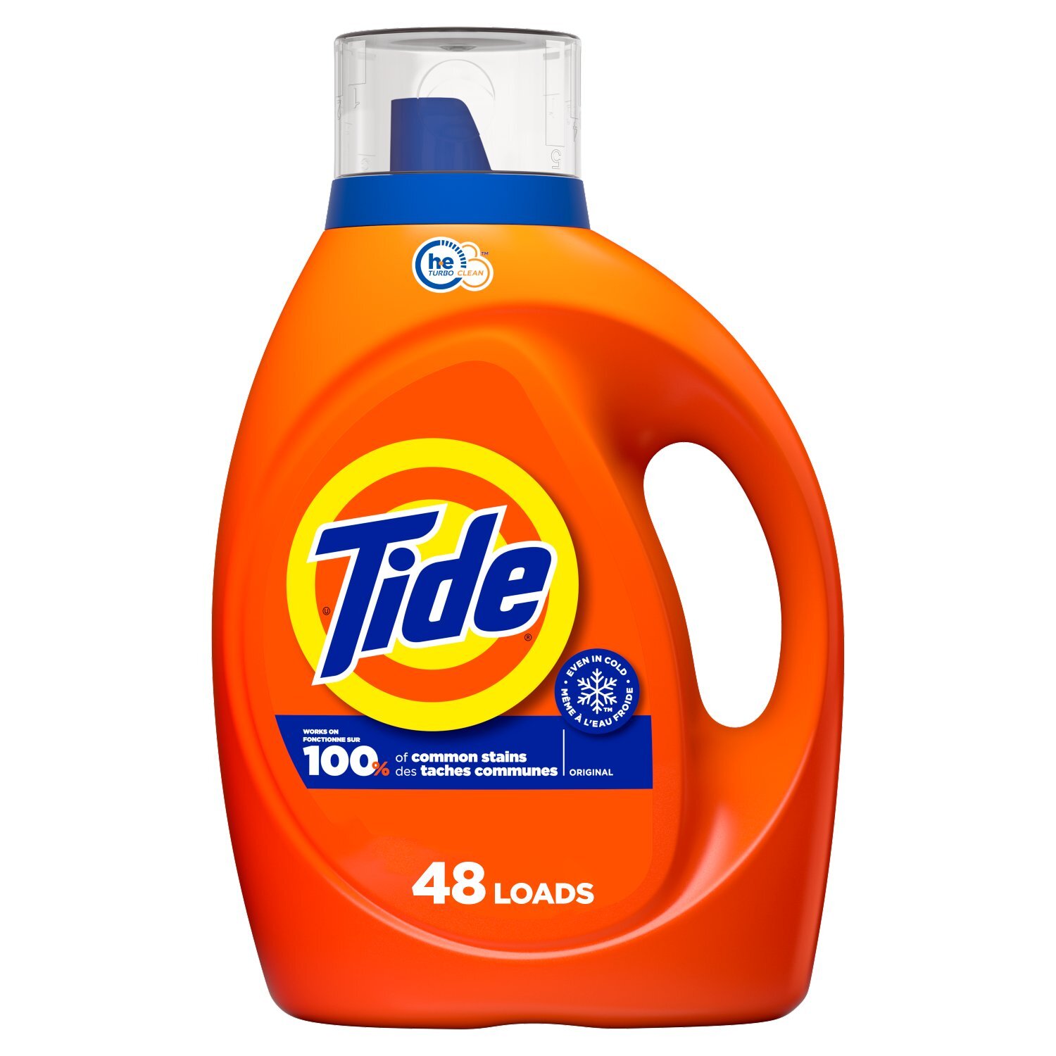 Tide HEC Liquid Laundry Detergent, Original Scent, 60 fl oz, 48 Loads Image 1 of 12
