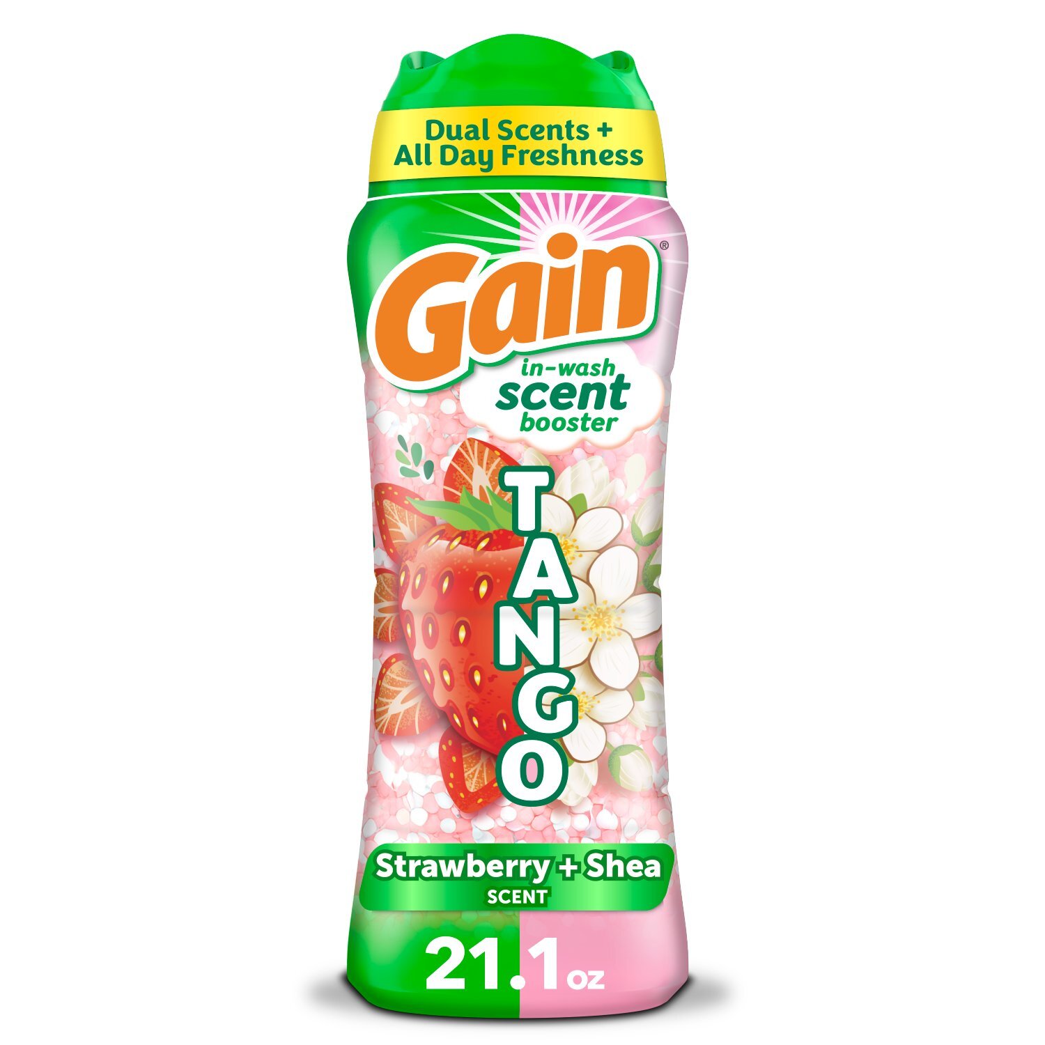 Gain Tango 2-in-1 Laundry Scent Booster Beads, Strawberry and Shea Scent, 21.1 oz
 Image 1 of 11