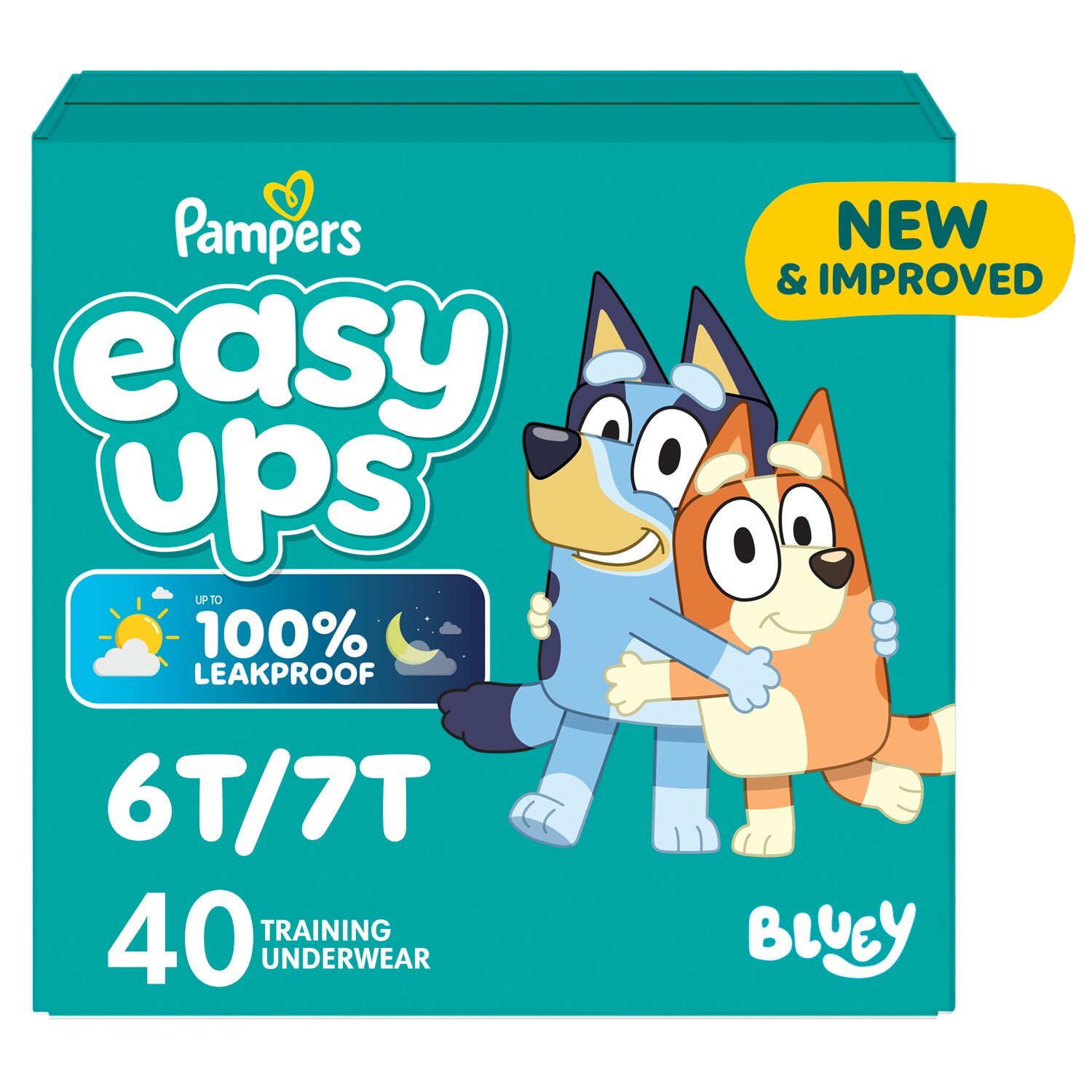 Pampers Easy Ups Potty Training Pants Size 8 (6T7T), 40 Count Image 1 of 10
