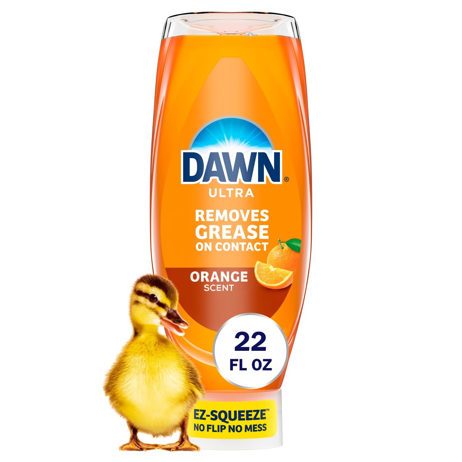 Dawn UltraEZ Squeeze Dish Soap, Dishwashing Liquid, Orange, 22oz Image 1 of 10