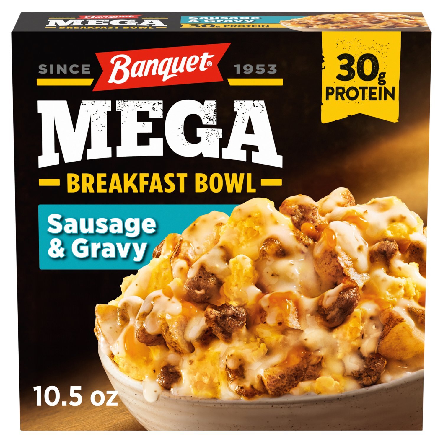 Banquet Sausage & Gravy Mega Breakfast Bowl, 10.5 oz Image 1 of 10