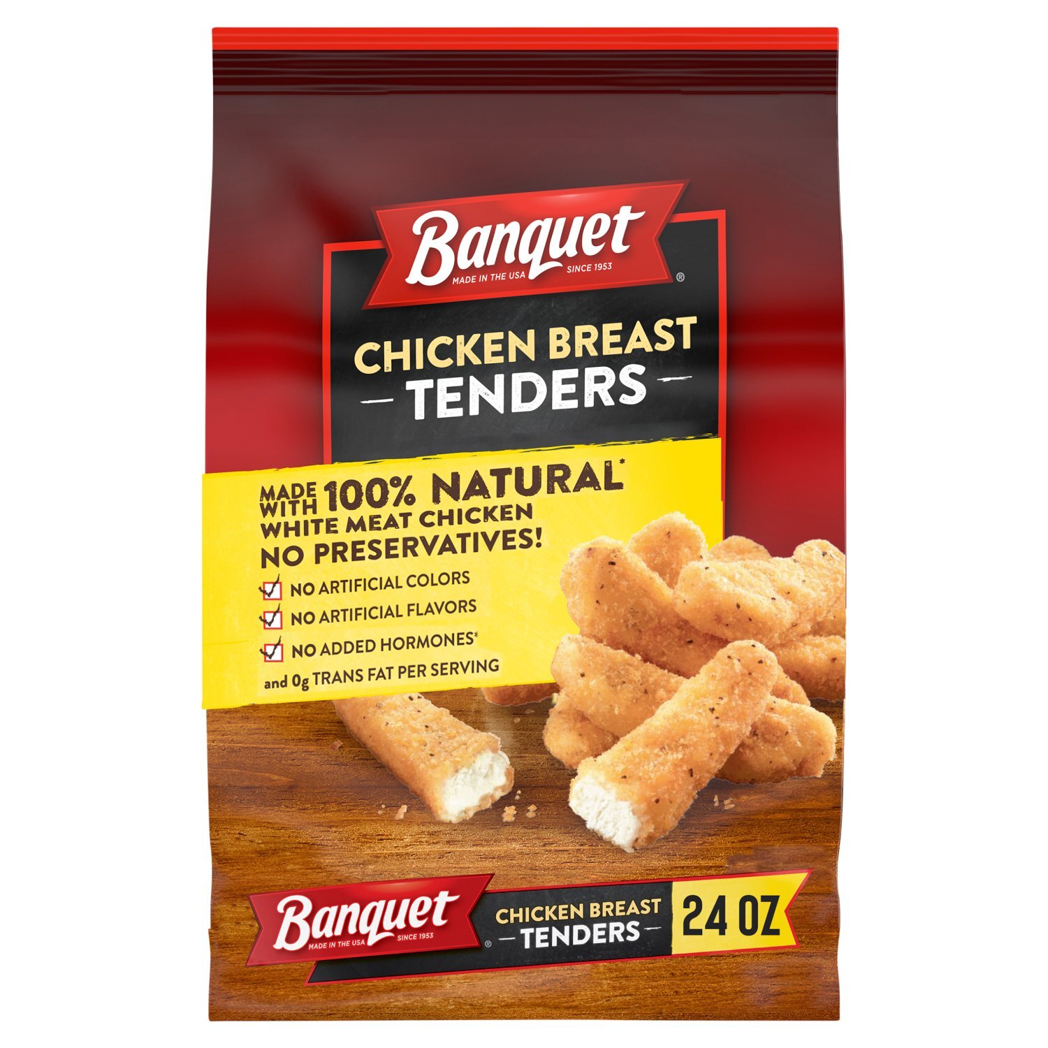 Banquet Chicken Breast Tenders, 24 oz Image 1 of 9