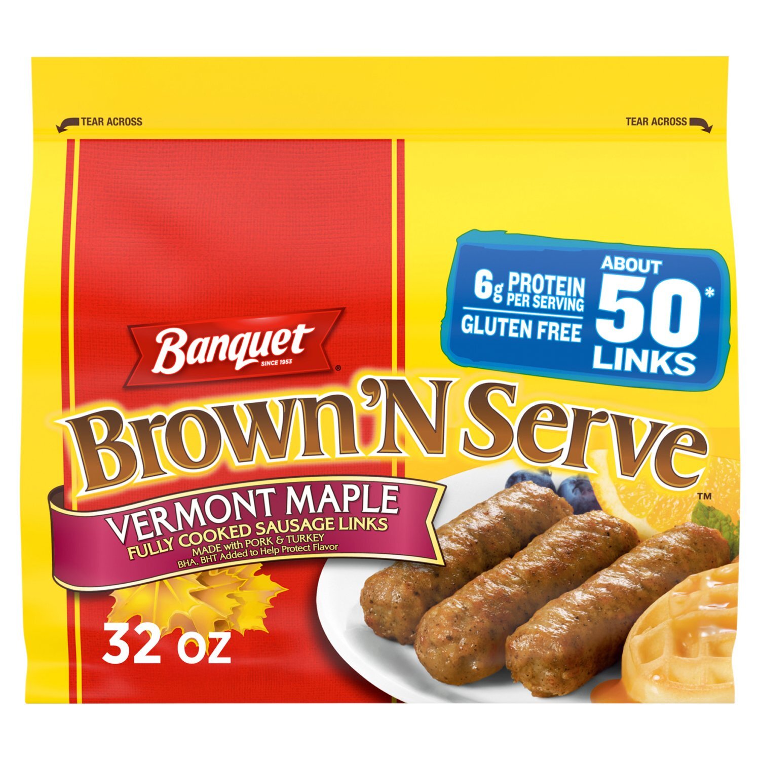 Breakfast カード付 サイン入 ニールマクディアミッド 限定750部 * Banquet Brown 'N Serve Vermont Maple Fully Cooked Sausage Links