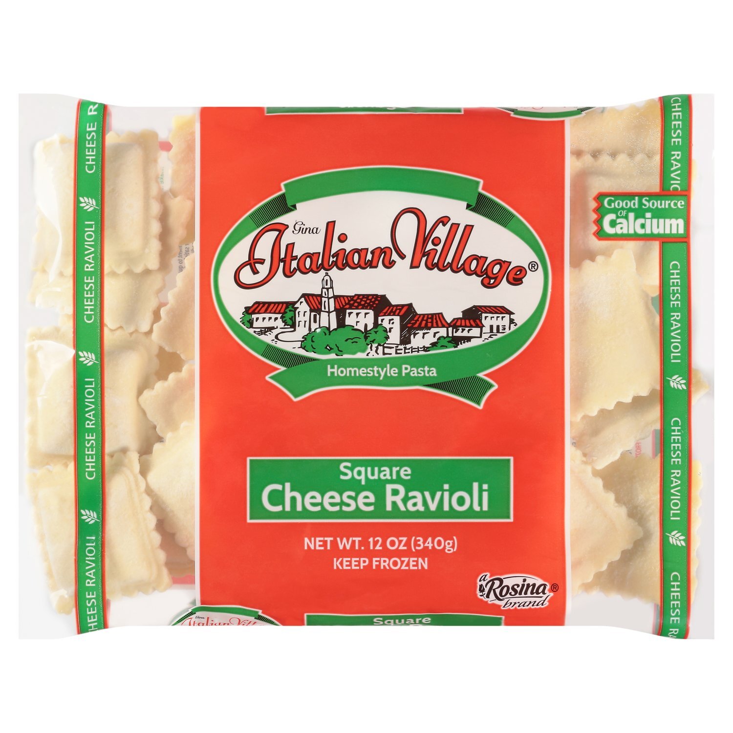 Rosina Italian Village Square Cheese Ravioli Homestyle Pasta, 12 oz Image 1 of 6