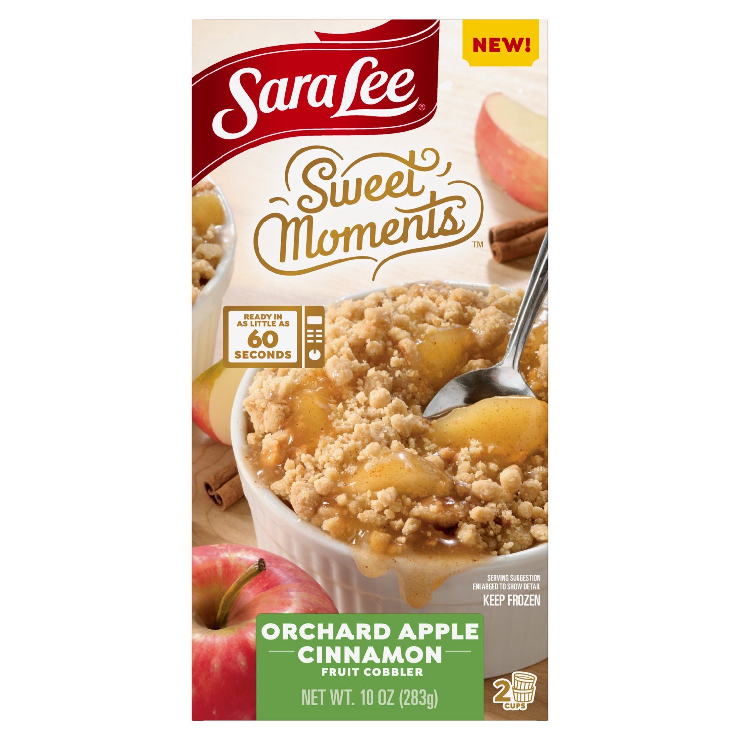 Sara Lee Sweet Moments Orchard Apple Cinnamon Fruit Cobbler, 2 count, 10 oz Image 1 of 9