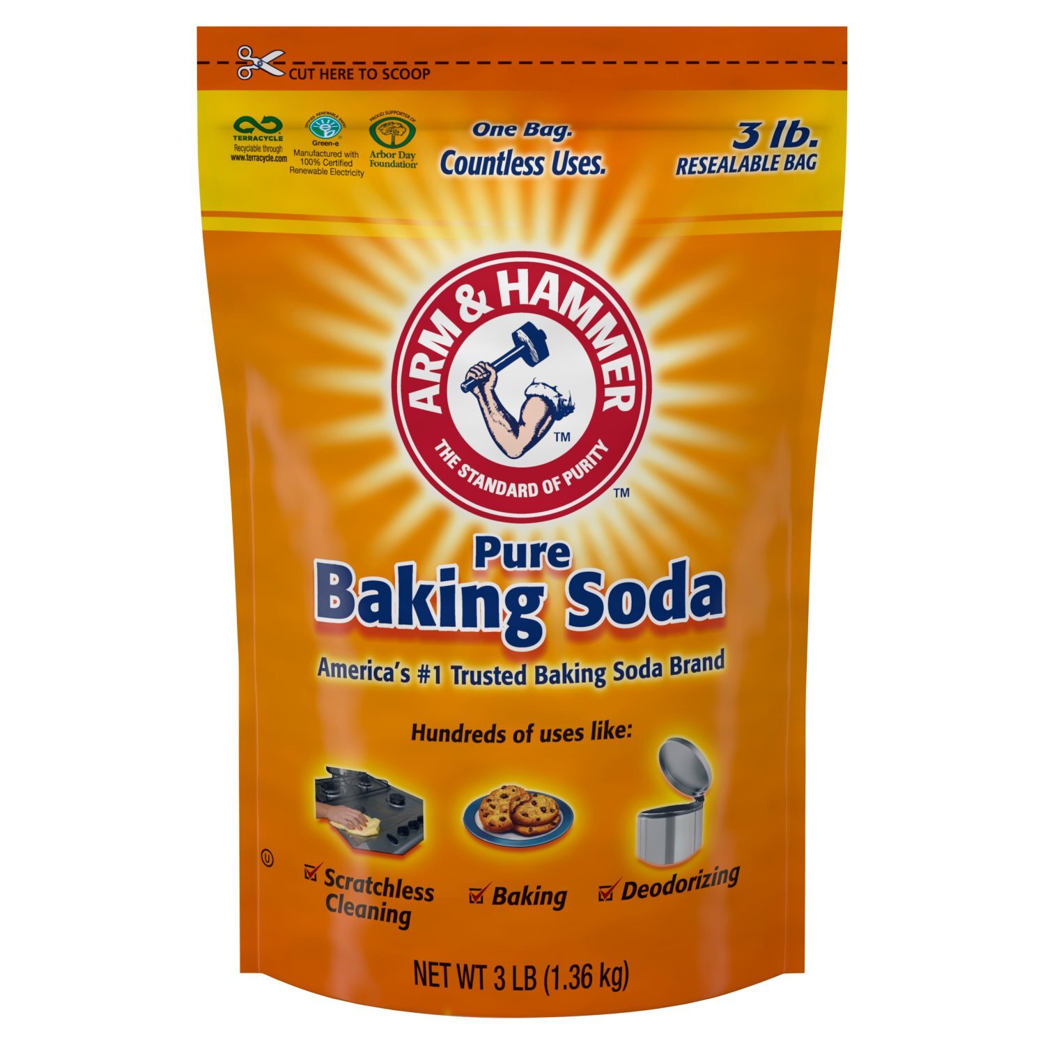 sou.　スーパーカムイ3kg＋カムイピリカ3kg×2袋 Arm & Hammer Pure Baking Soda, 3 lb - The Fresh Grocer