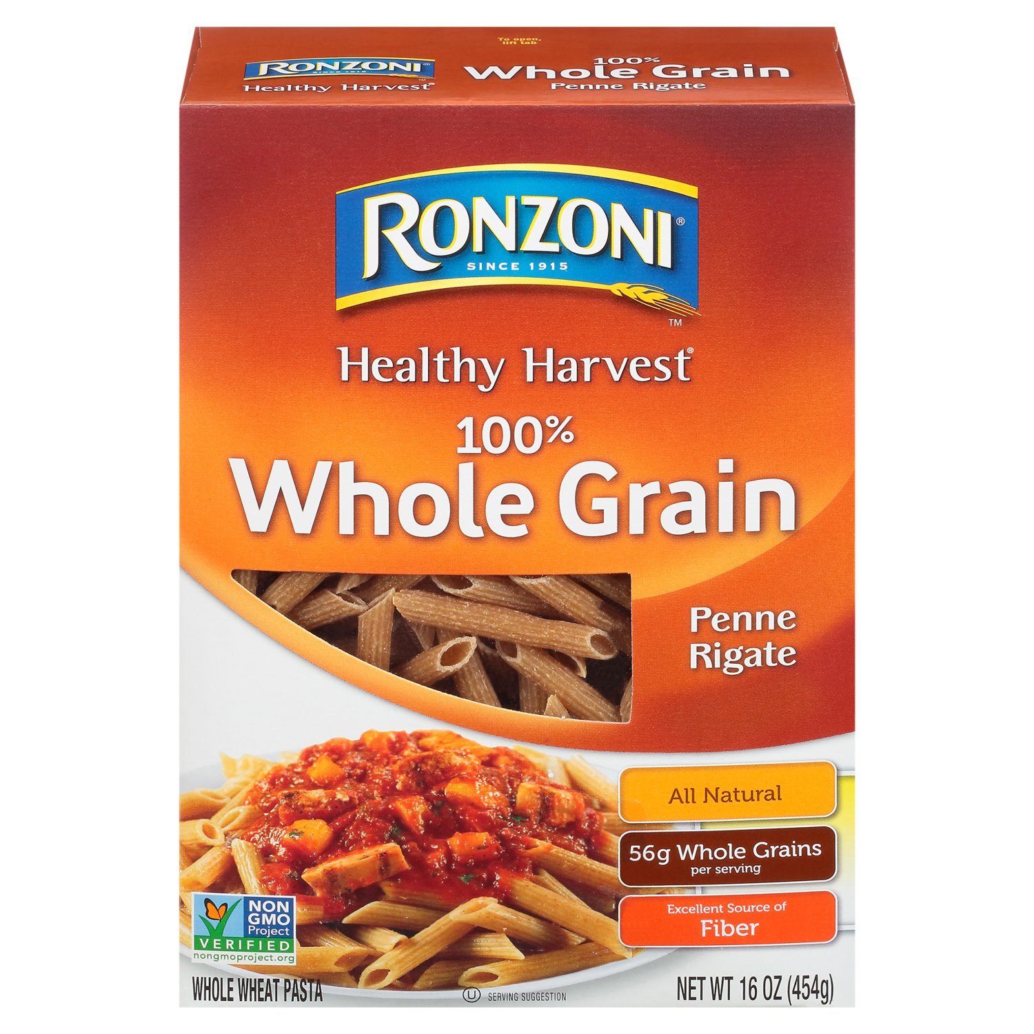 Ronページ Ronzoni Healthy Harvest 100% Whole Grain Penne Rigate Whole Wheat