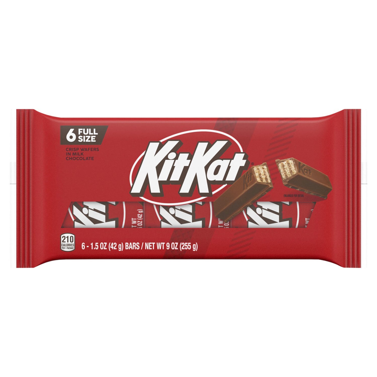 KitKat Crisp Wafers in Milk Chocolate, 1.5 oz, 6 count - The Fresh