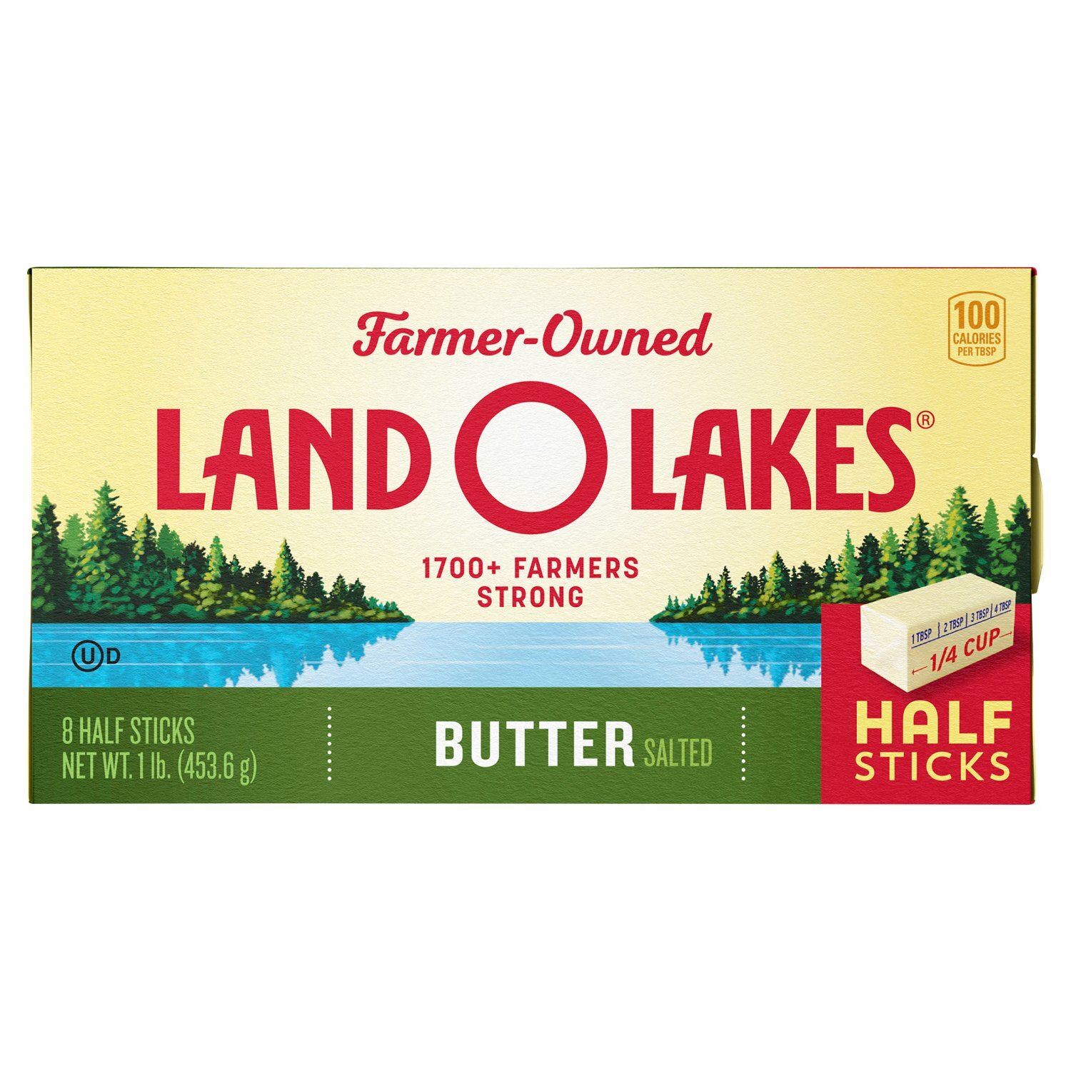 Land O Lakes Salted Butter Half Sticks, 8 count, 1 lb Image 1 of 8