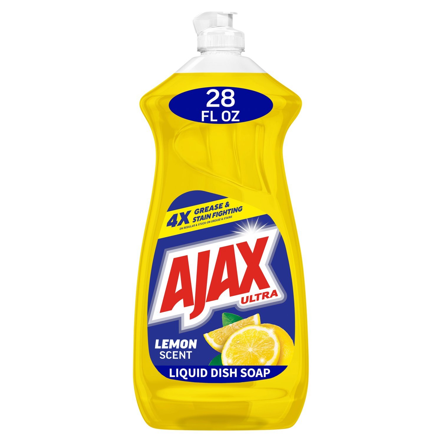 Ajax Ultra Lemon Scent Super Degreaser Dish Liquid, 28 fl oz Image 1 of 12
