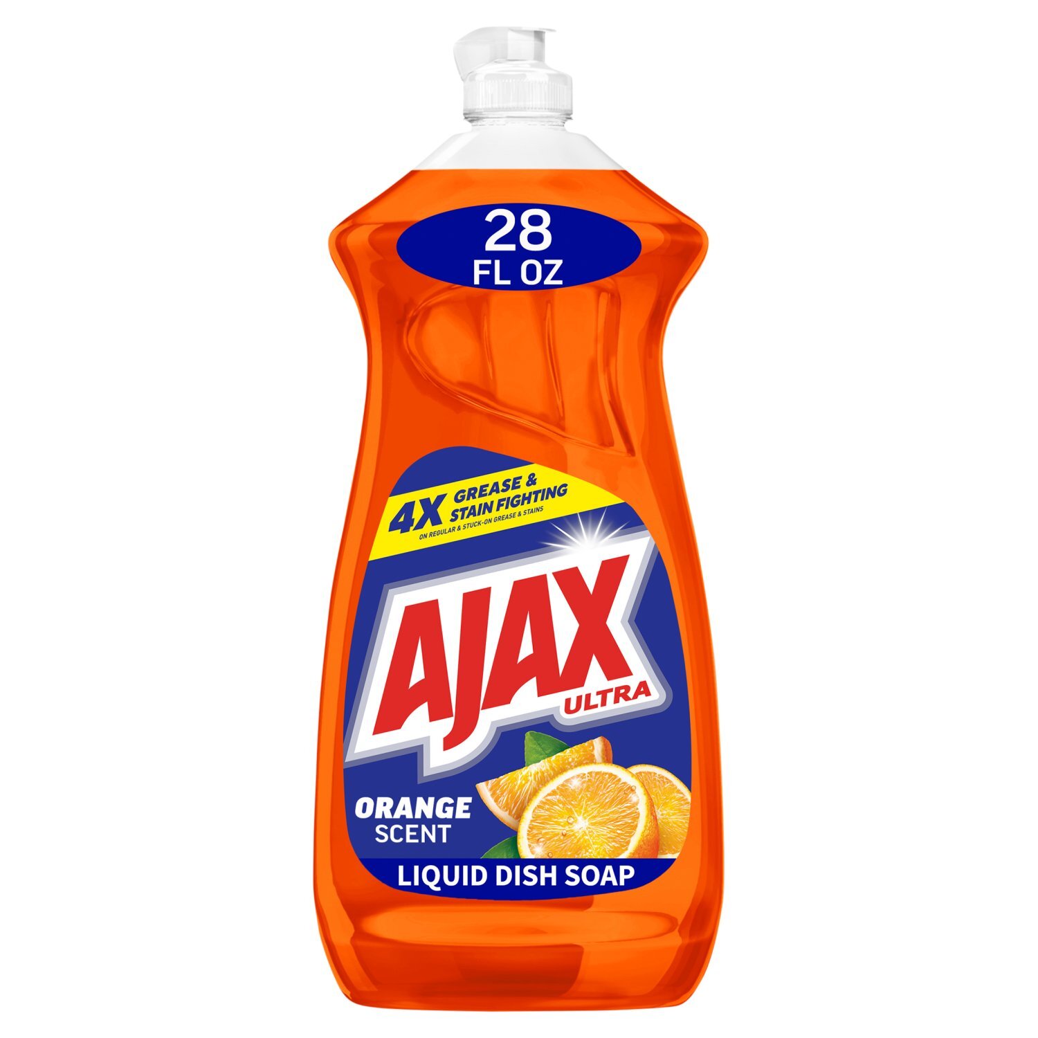 Ajax Ultra Orange Scent Triple Action Dish Liquid, 28 fl oz Image 1 of 12