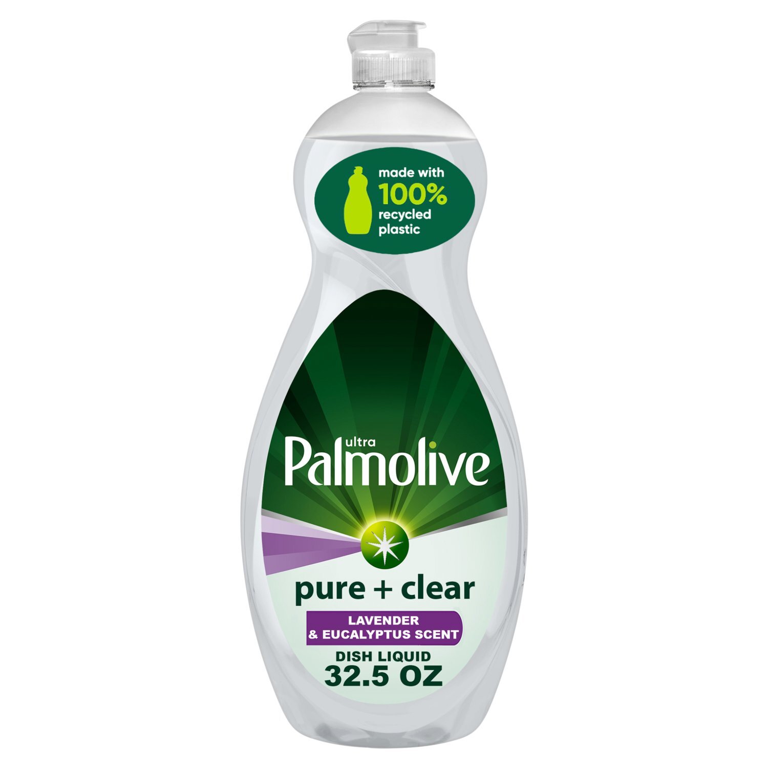 Palmolive Ultra Pure + Clear Lavender & Eucalyptus Scent Dish Liquid, 32.5 fl oz Image 1 of 11