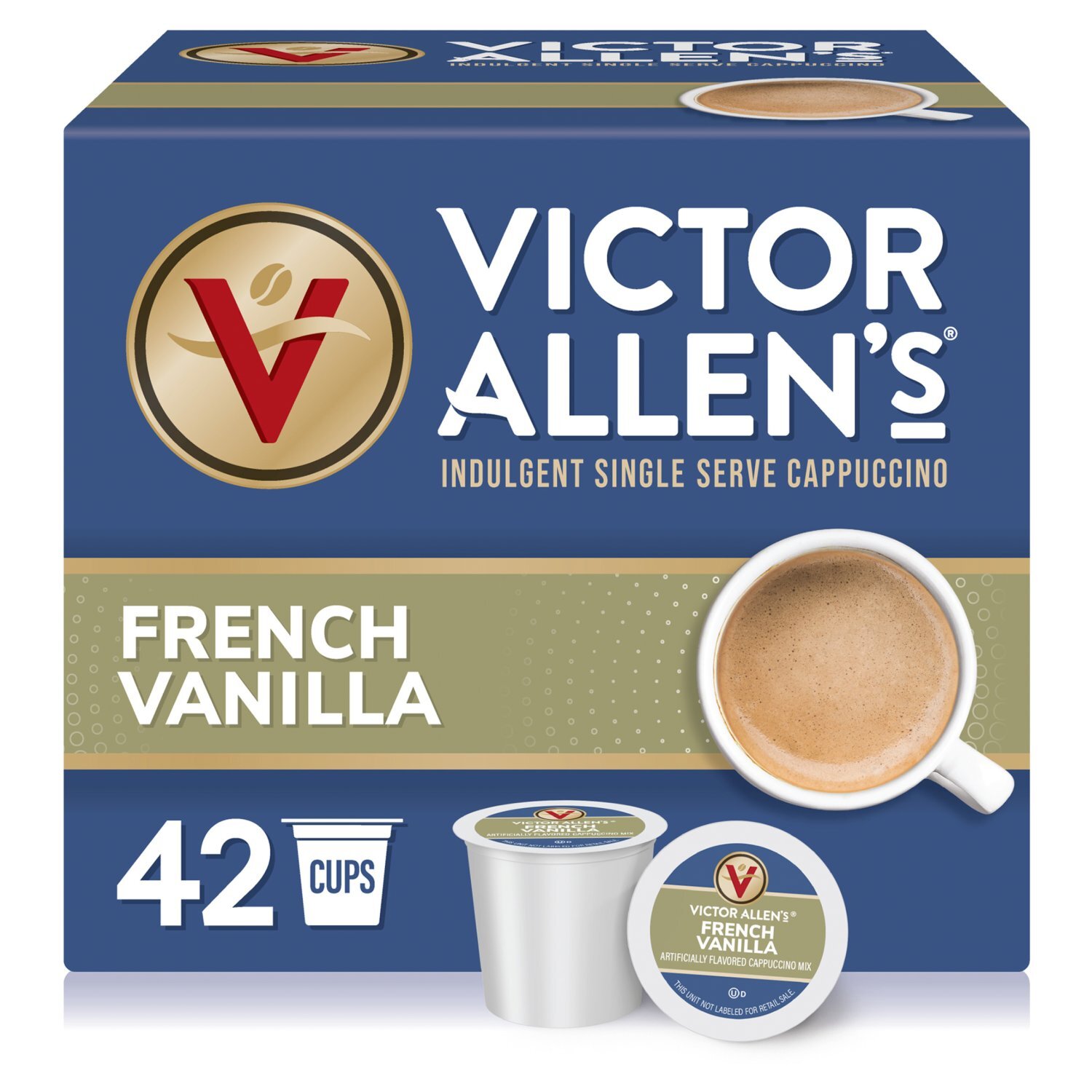 知音　フォロー割　VANILLA CoUTURE あと３点 Victor Allen's French Vanilla Cappuccino Mix, 42 count, 22.2 oz