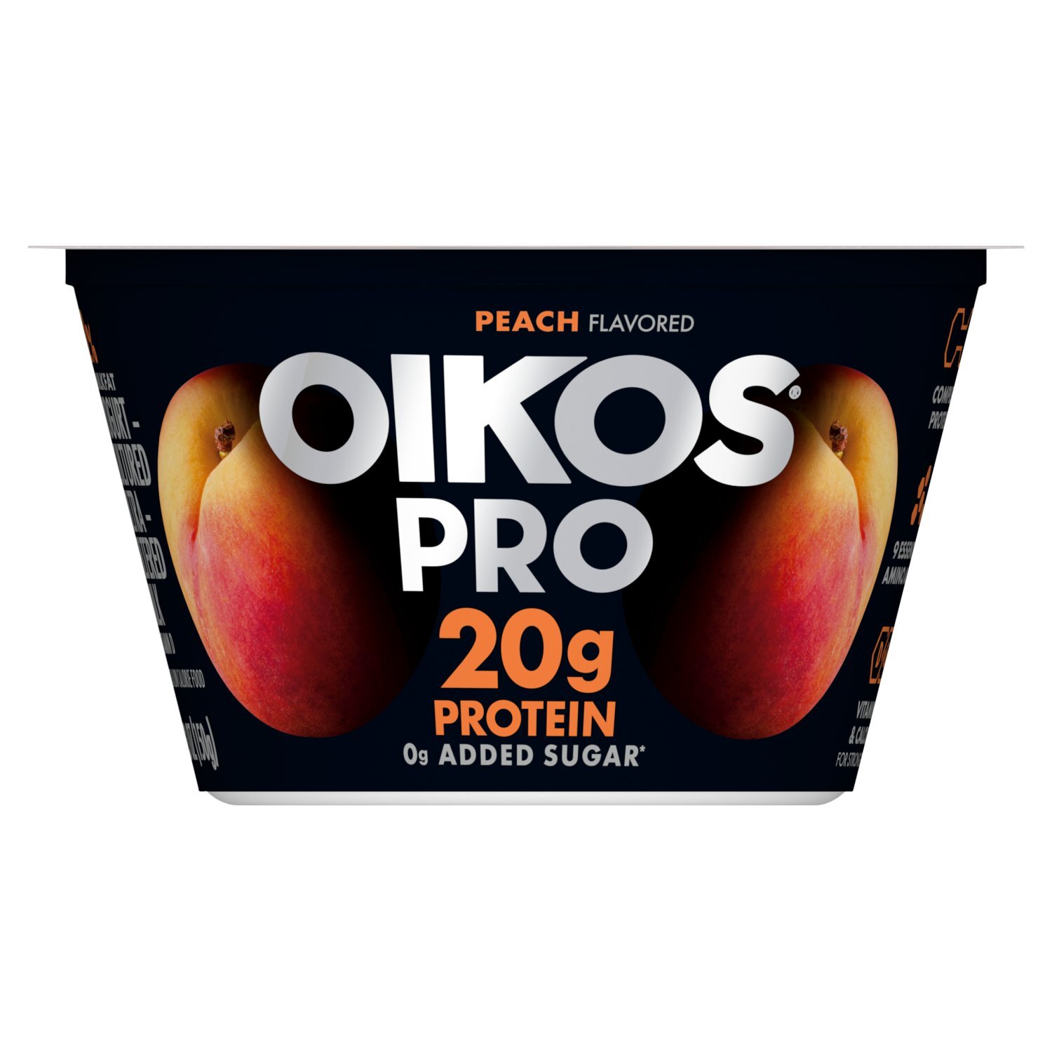 Oikos Pro Peach Flavored Yogurt-Cultured Ultra-Filtered Milk, 5.3