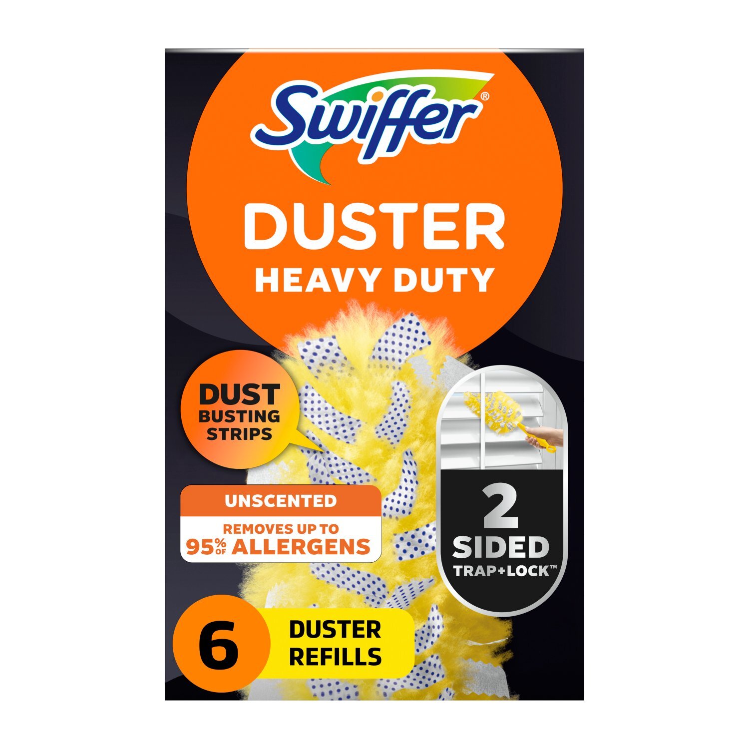 Swiffer Dusters Refill for Cleaning, Feather & Microfiber Duster Alternative, Unscented, 6 Count Image 1 of 13