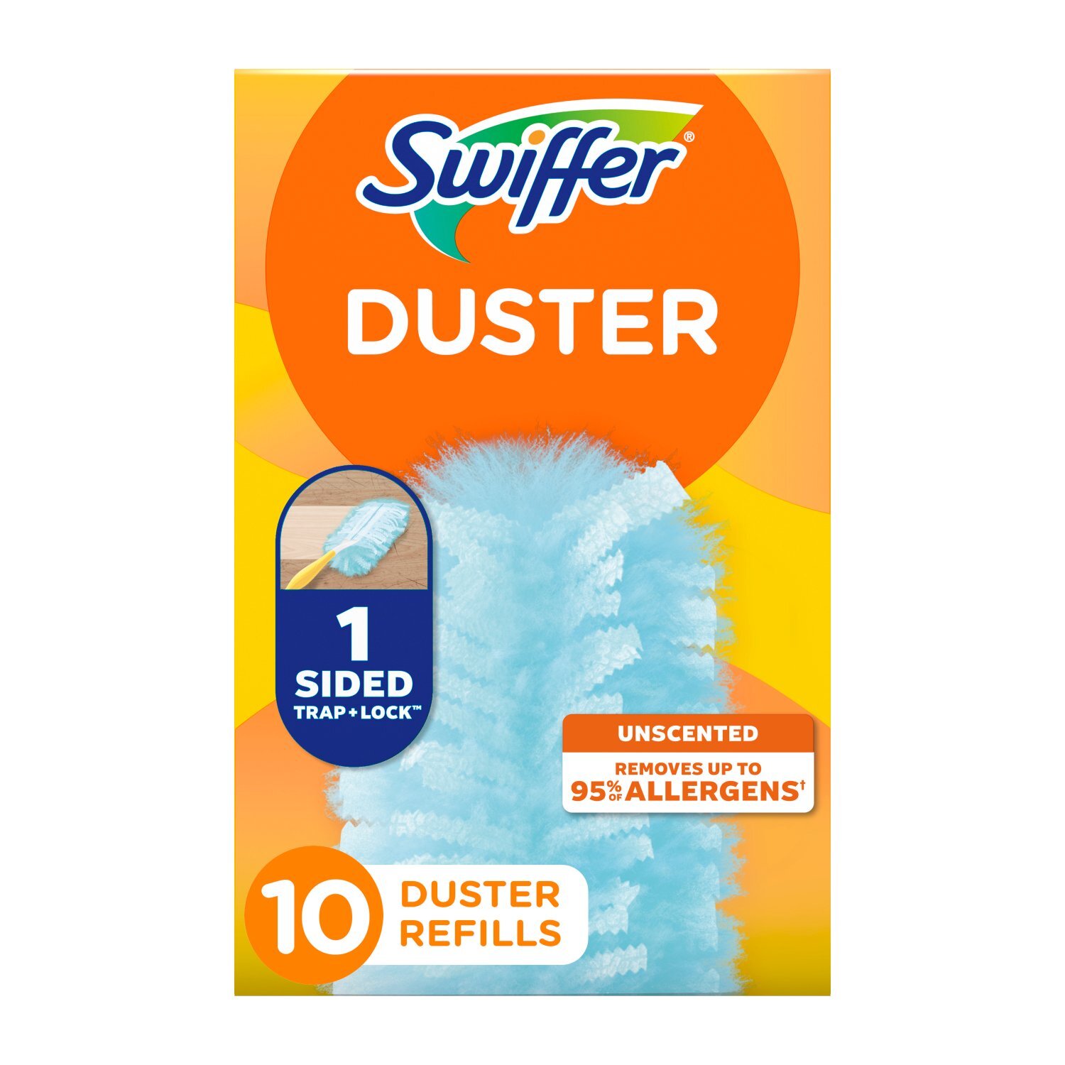 Swiffer Dusters Refill for Cleaning, Feather & Microfiber Duster Alternative, Unscented, 10 Count Image 1 of 14