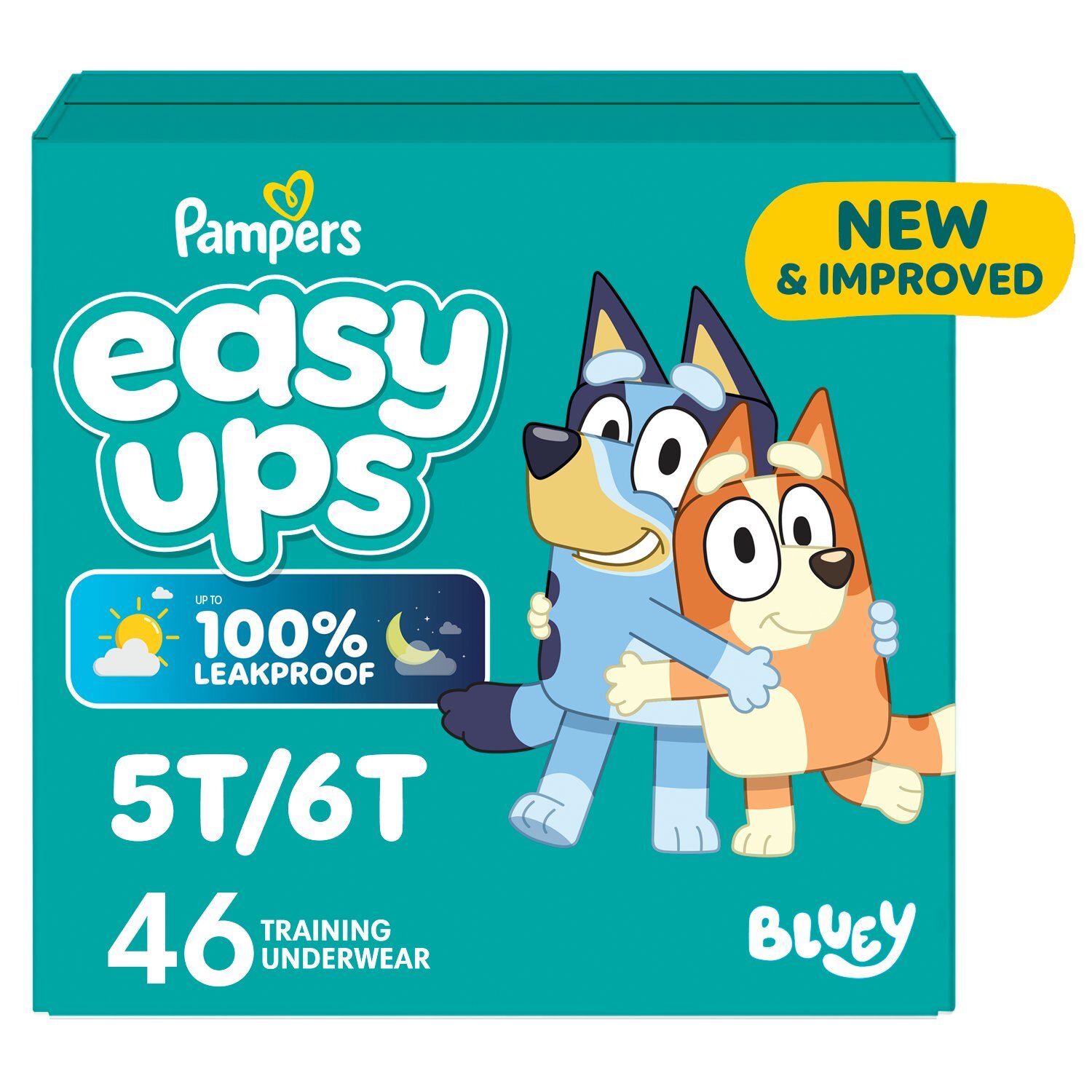 Pampers Easy Ups Potty Training Pants Size 7 (5T6T), 46 Count Image 1 of 10