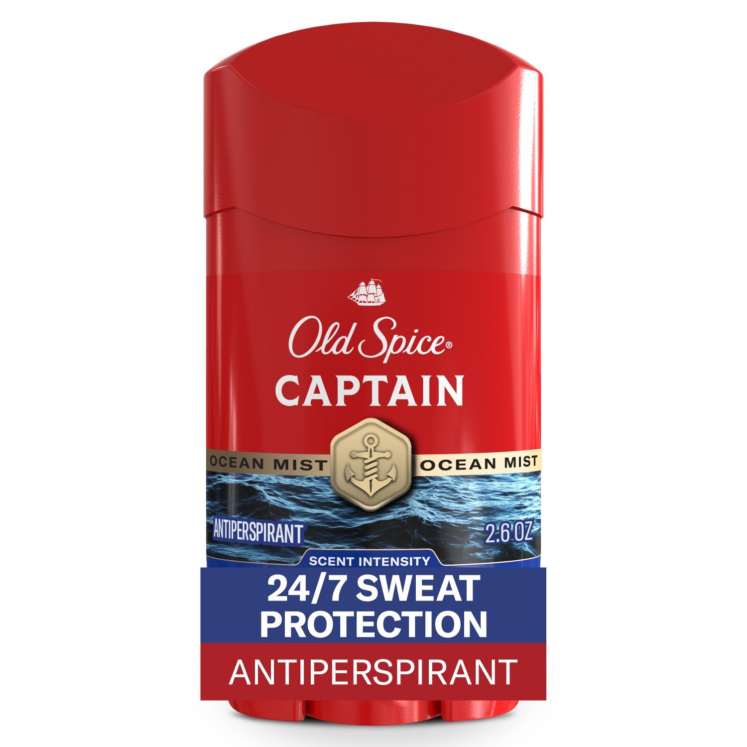 Old Spice Deodorant Captain Scent of Bergamot, Anti-Perspirant and