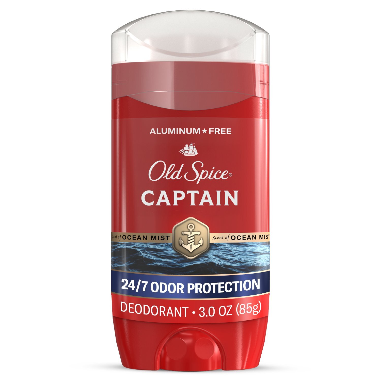 Old Spice Red Collection Deodorant for Men Captain Scent Aluminum