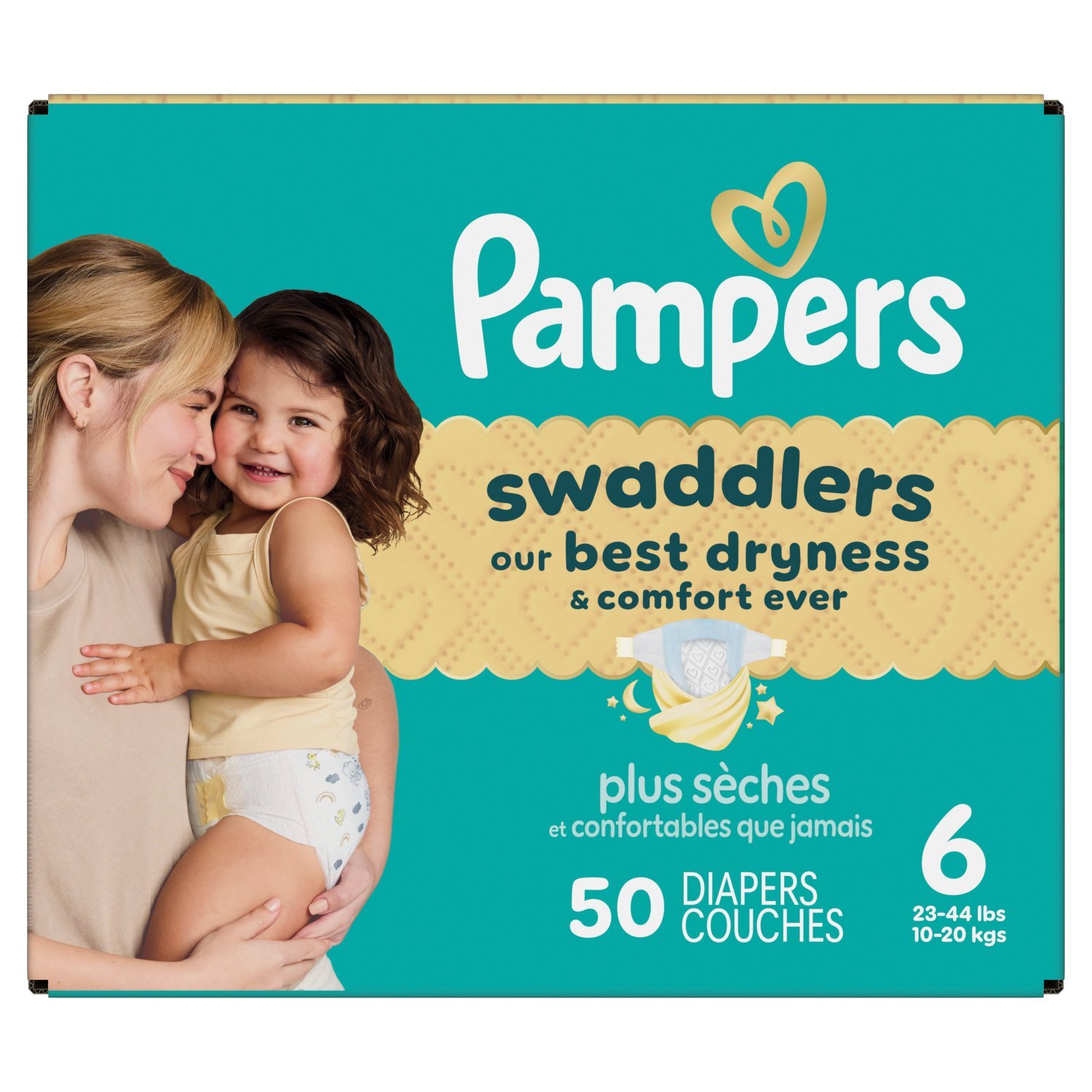 Pampers Swaddlers Diapers Size 6, 50 Count
 Image 1 of 11