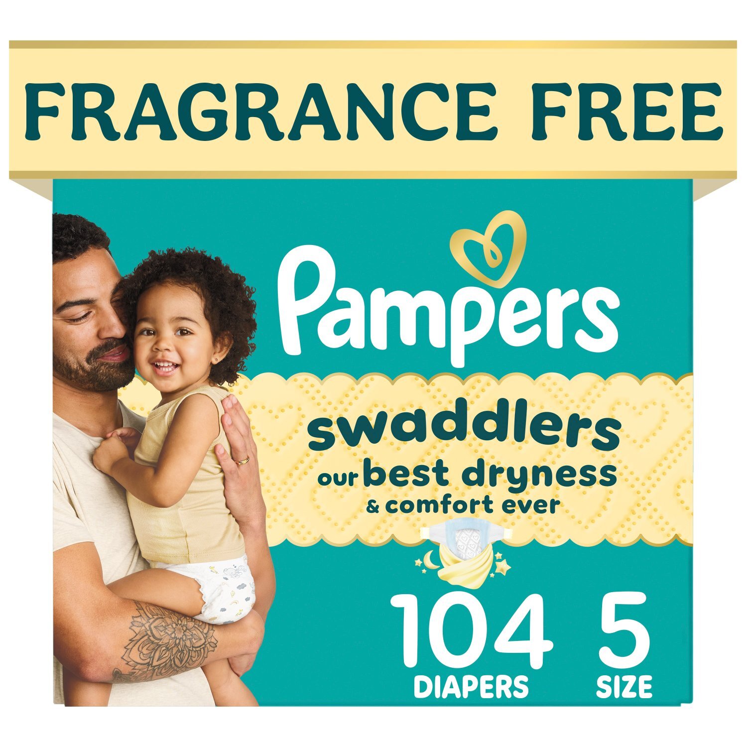 Pampers Swaddlers Diapers, Size 5, 104 Count Image 1 of 12