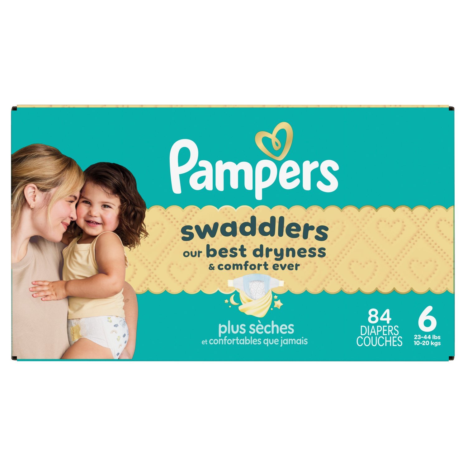 Pampers Swaddlers Diapers, Size 6, 84 Count Image 1 of 11