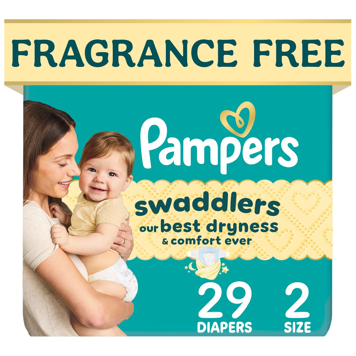Pampers Swaddlers Diapers, Size 2, 29 Count Image 1 of 12