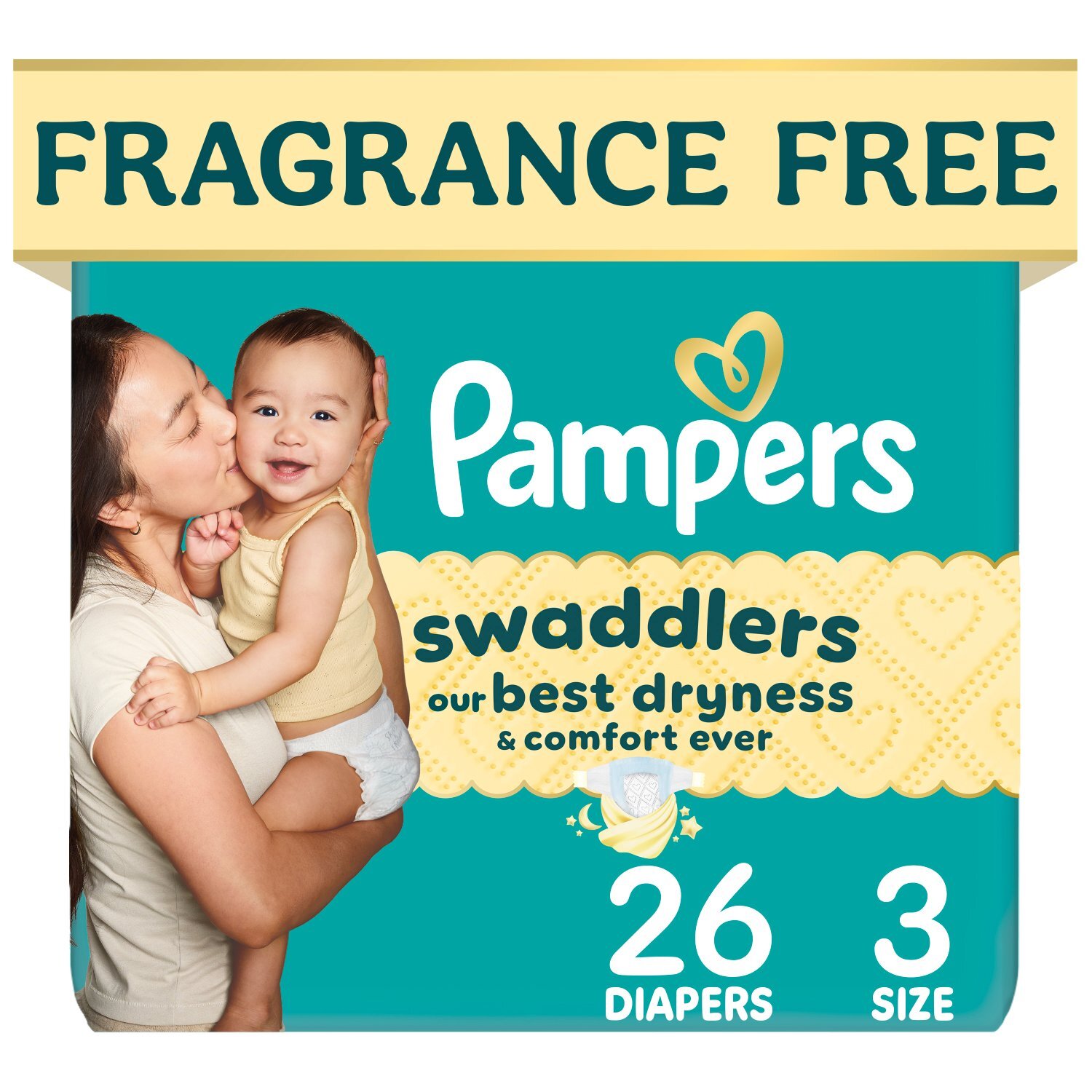 Pampers Swaddlers Diapers, Size 3, 26 Count
 Image 1 of 12