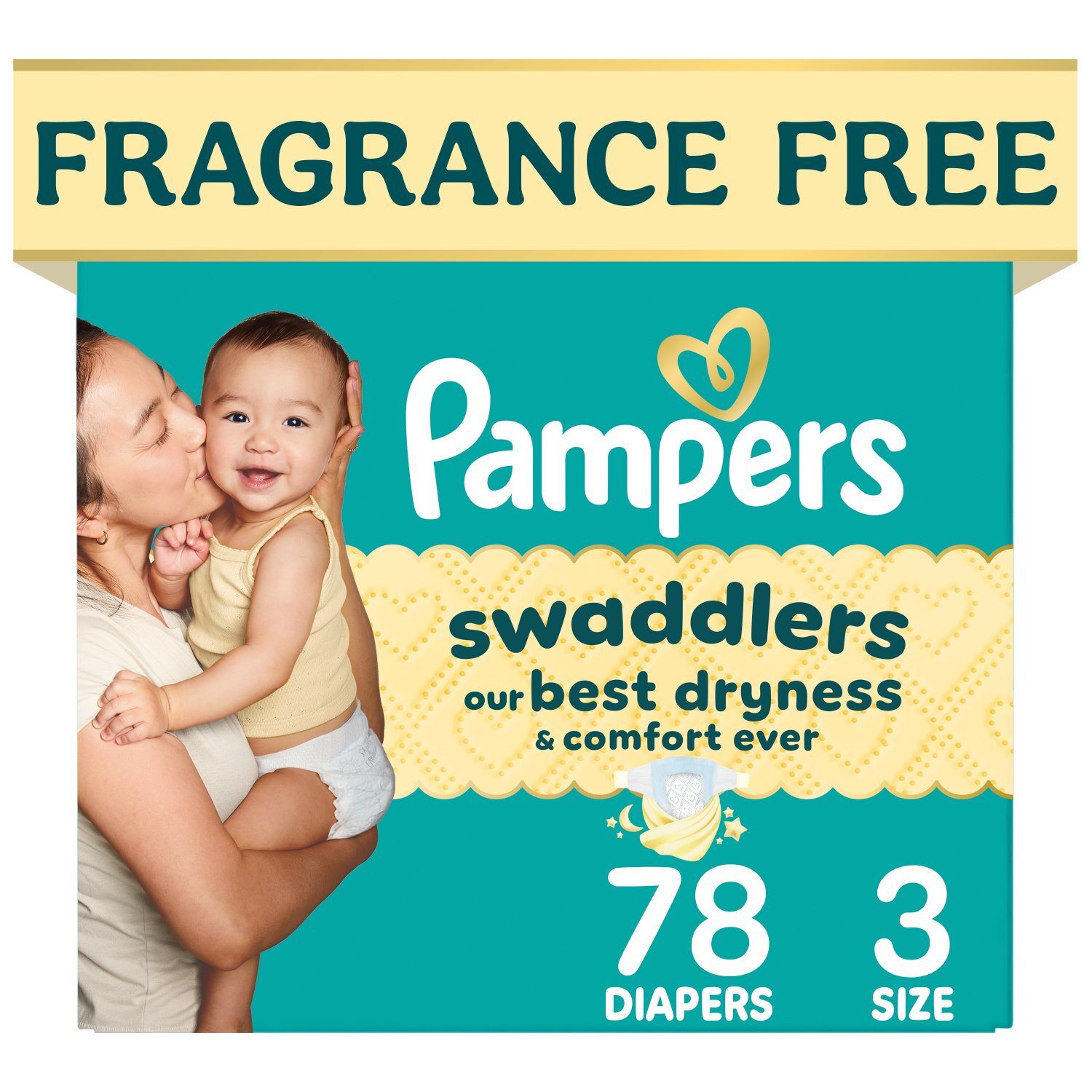 Pampers Swaddlers Diapers, Size 3, 78 Count Image 1 of 11