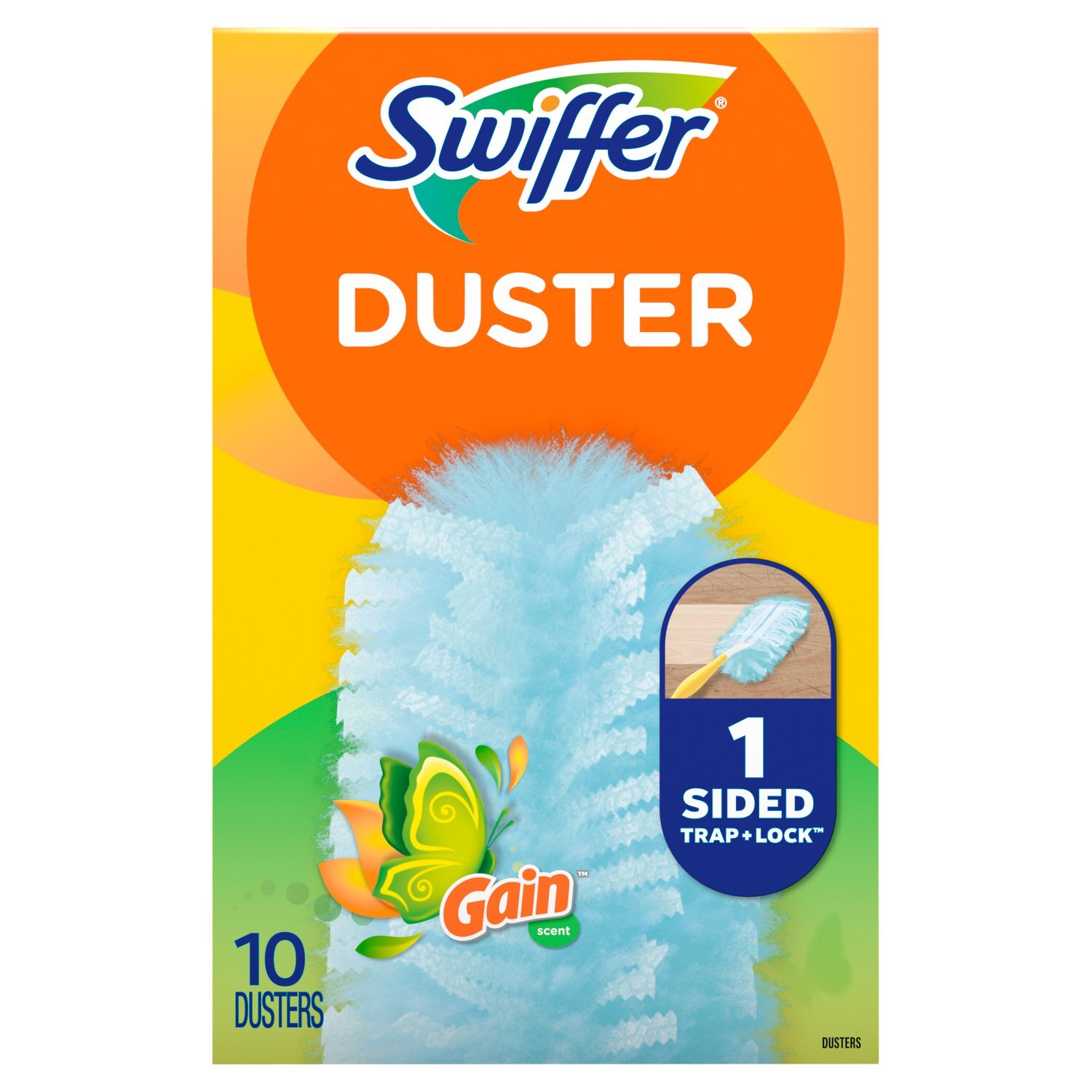Swiffer Dusters Refill for Cleaning, Feather & Microfiber Duster Alternative, Gain Scented, 10 Count Image 1 of 14