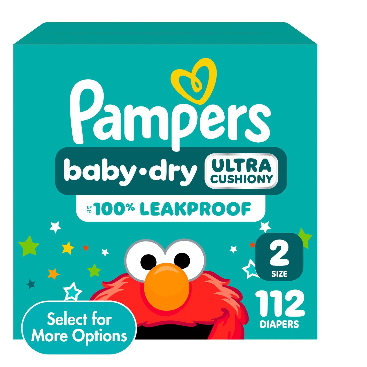 Pampers Baby-Dry Ultra Cushiony Diapers, Size 2, 10-22 lbs, 112 count Image 1 of 14