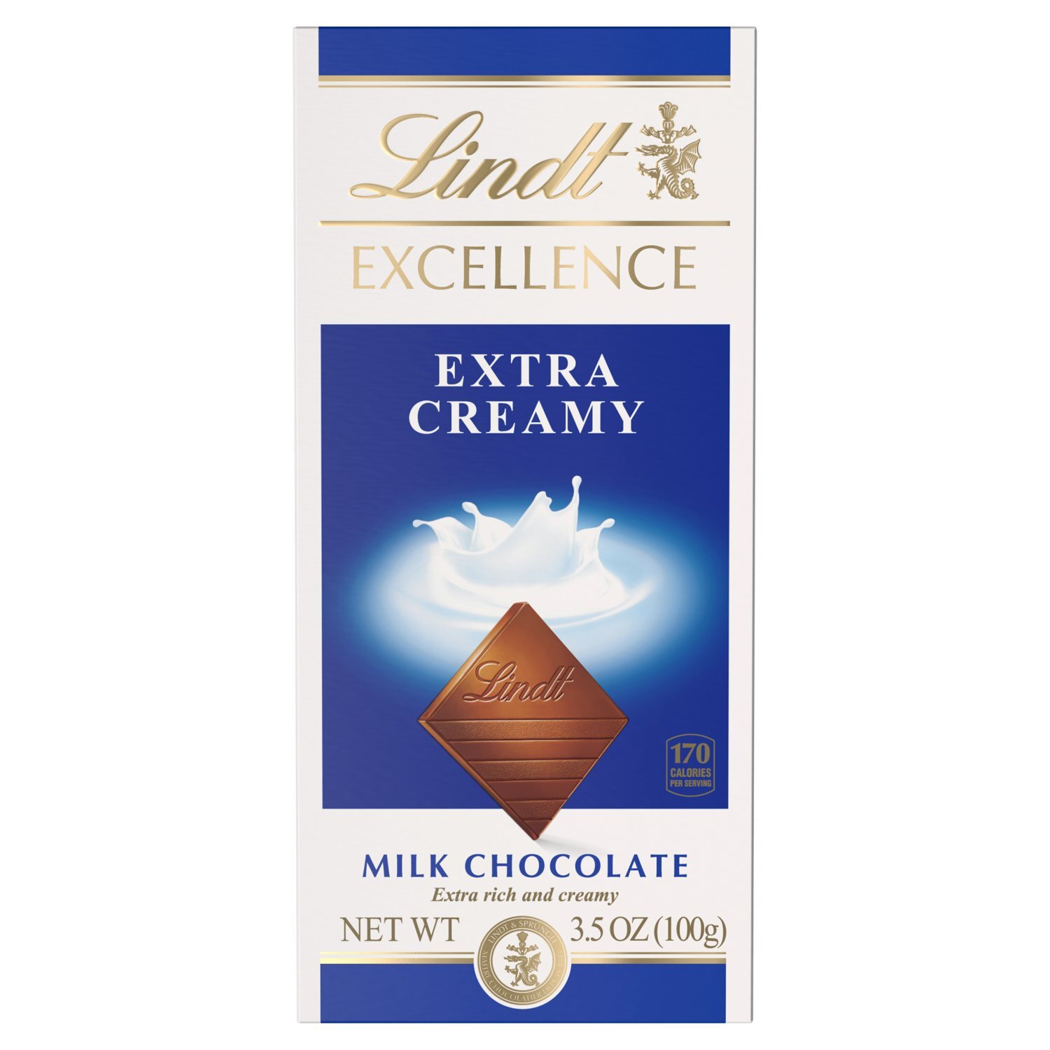Lindt Excellence Extra Creamy Milk Chocolate, 3.5 oz Image 1 of 12