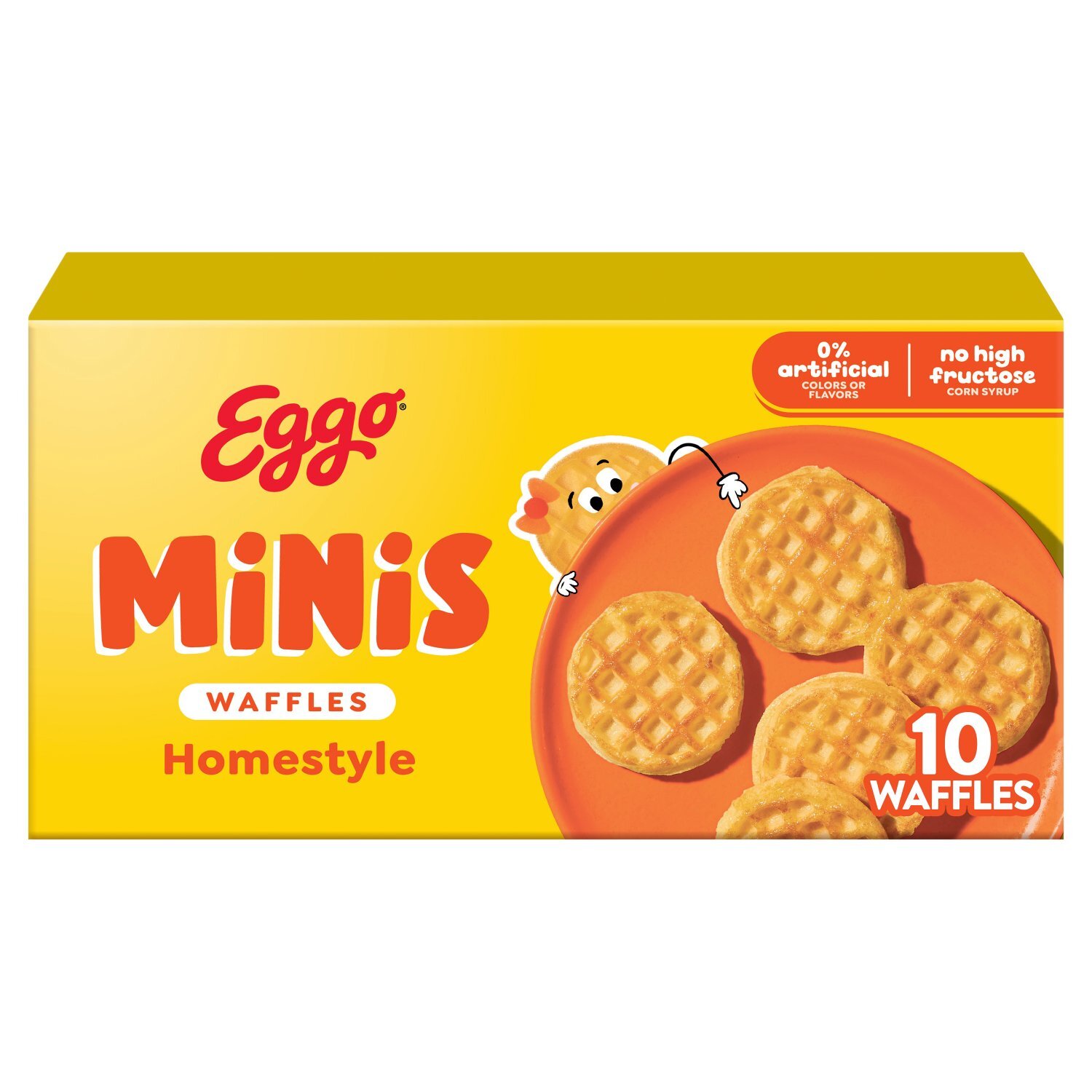 Eggo Minis Homestyle Waffles, 10 count, 10.9 oz Image 1 of 11