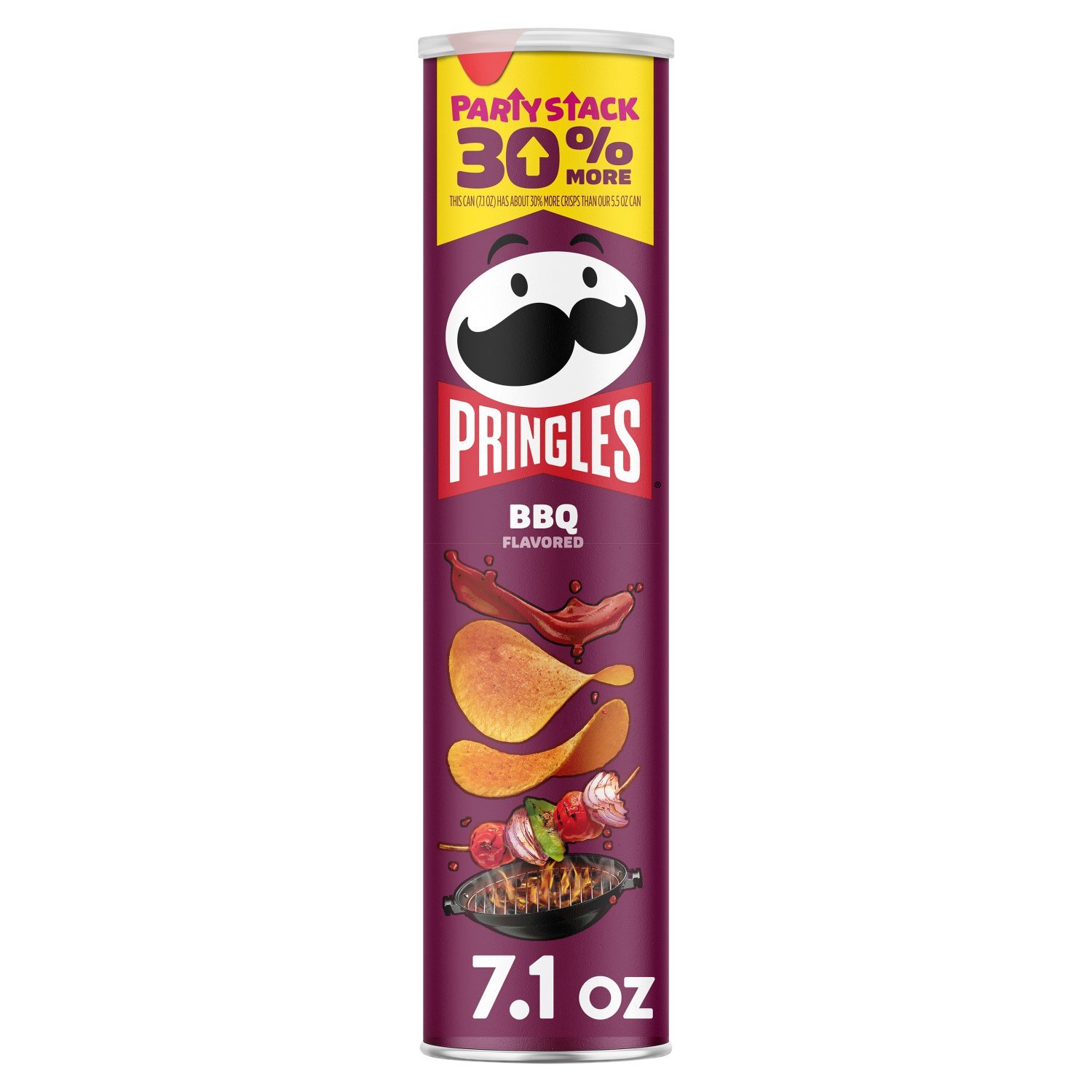 Pringles Party Stack BBQ Flavored Potato Crisps, 7.1 oz Image 1 of 10