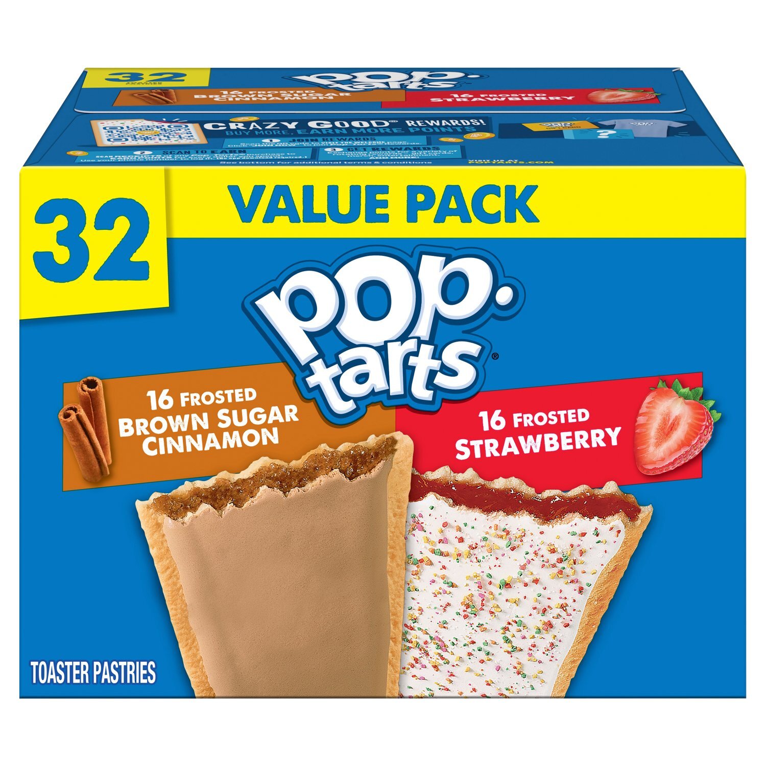Pop-Tarts Frosted Brown Sugar Cinnamon and Strawberry Toaster