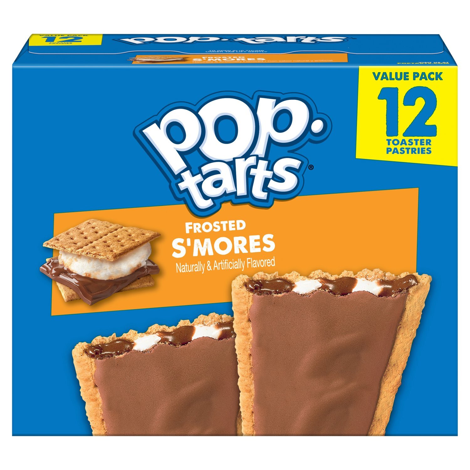 Pop-Tarts Frosted S'mores Toaster Pastries Value Pack, 12 count